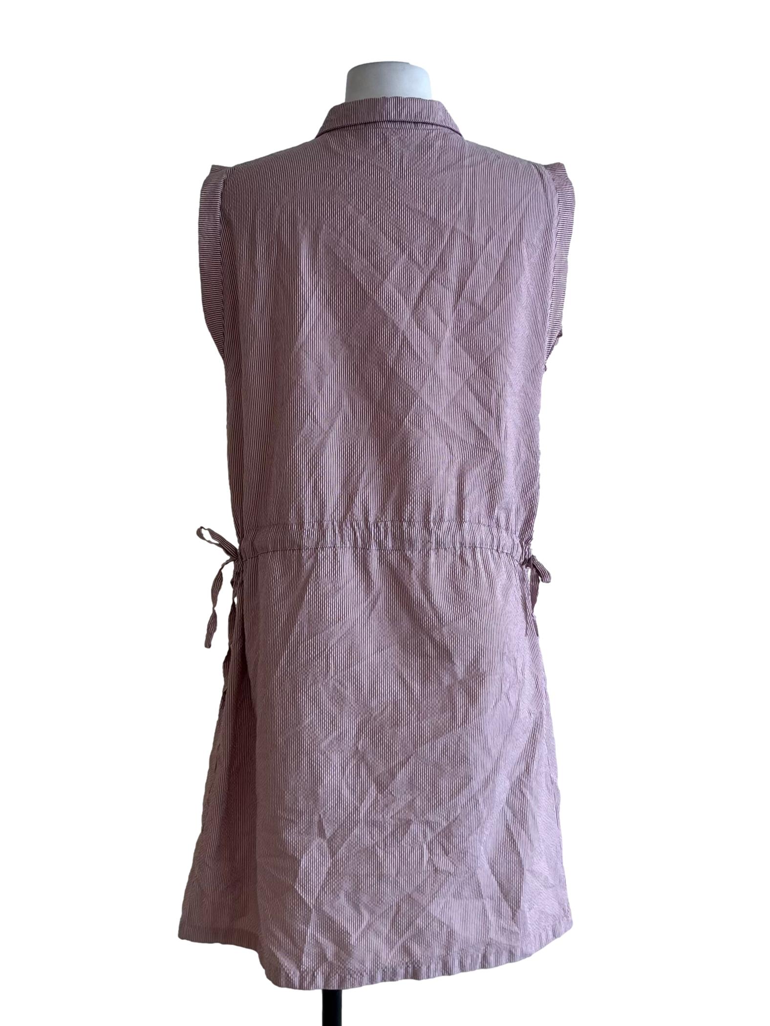 Lilac Purple Wing Collar A-Line Dress