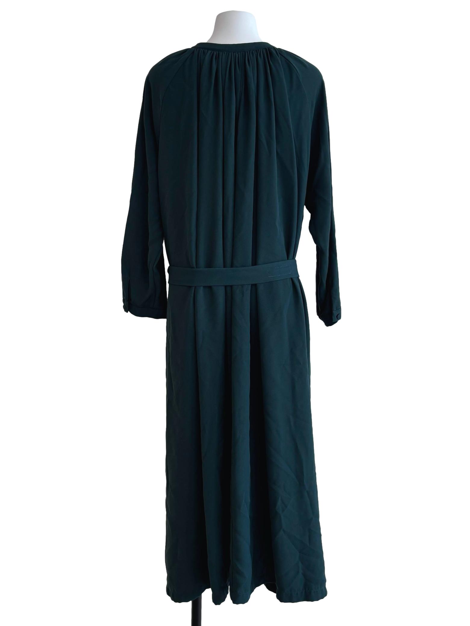 Teal Green Wrap Maxi Dress