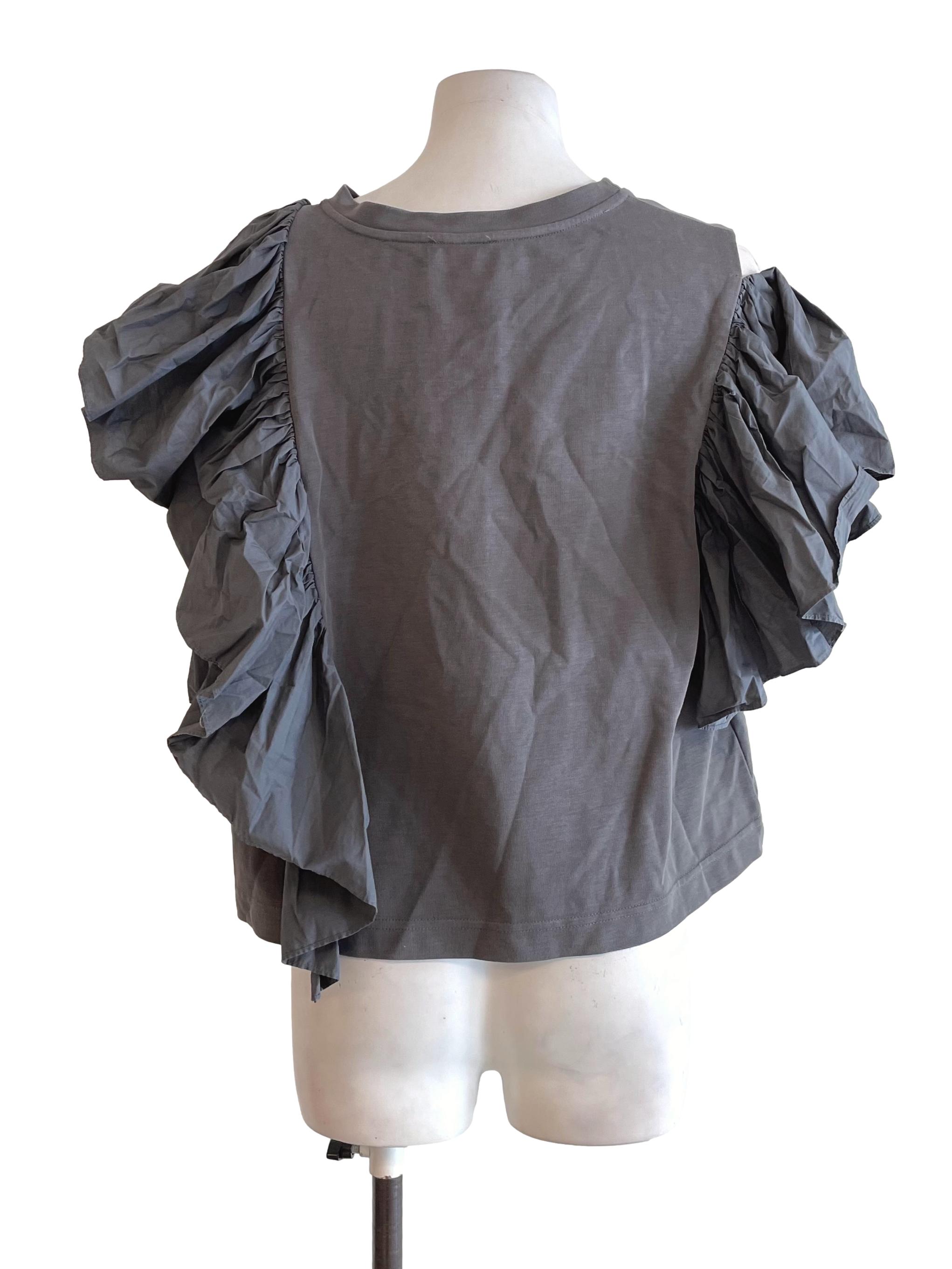 Ash Butterfly Sleeves Boxy Top