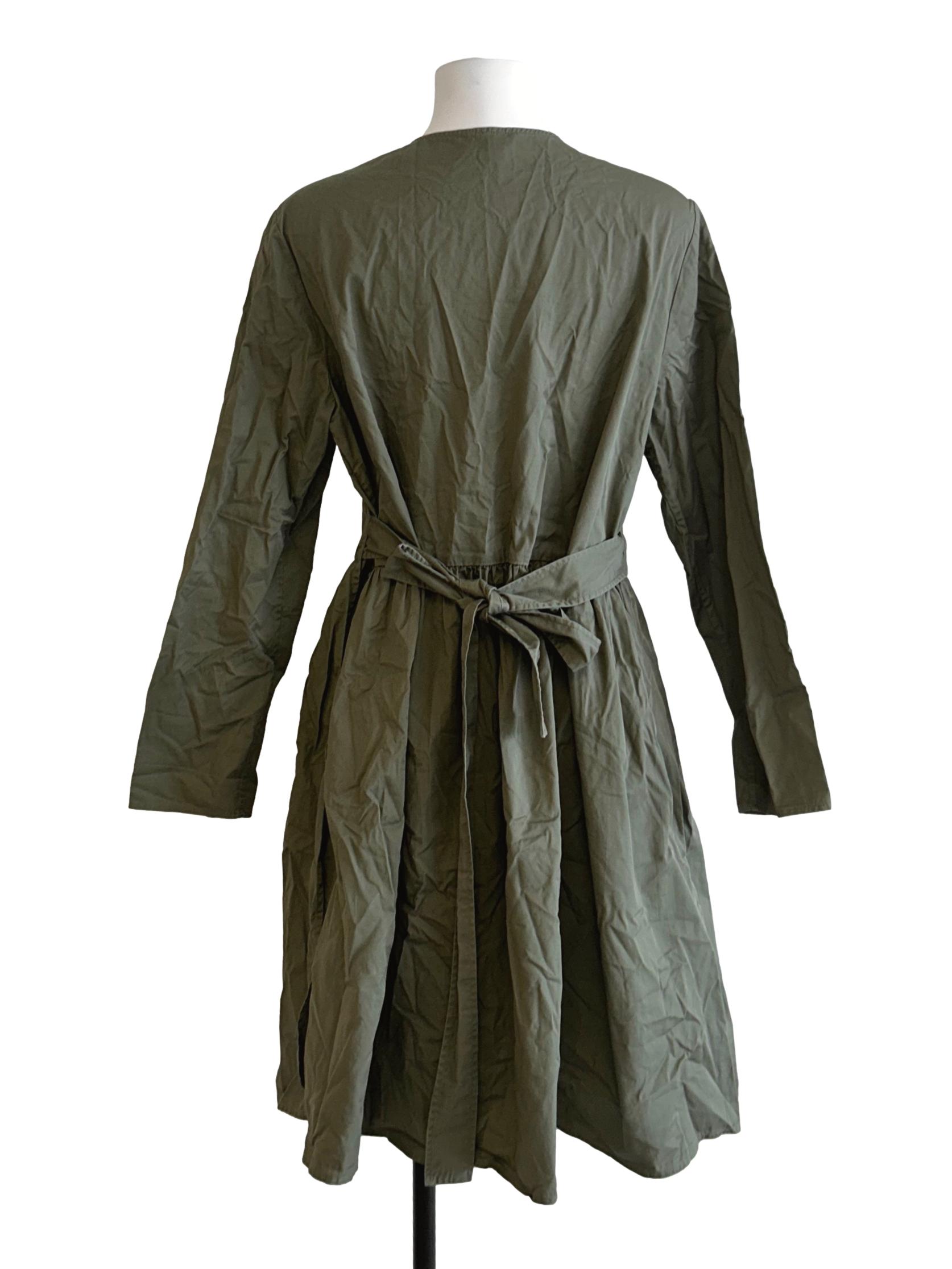 Sage Green Wrap Dress
