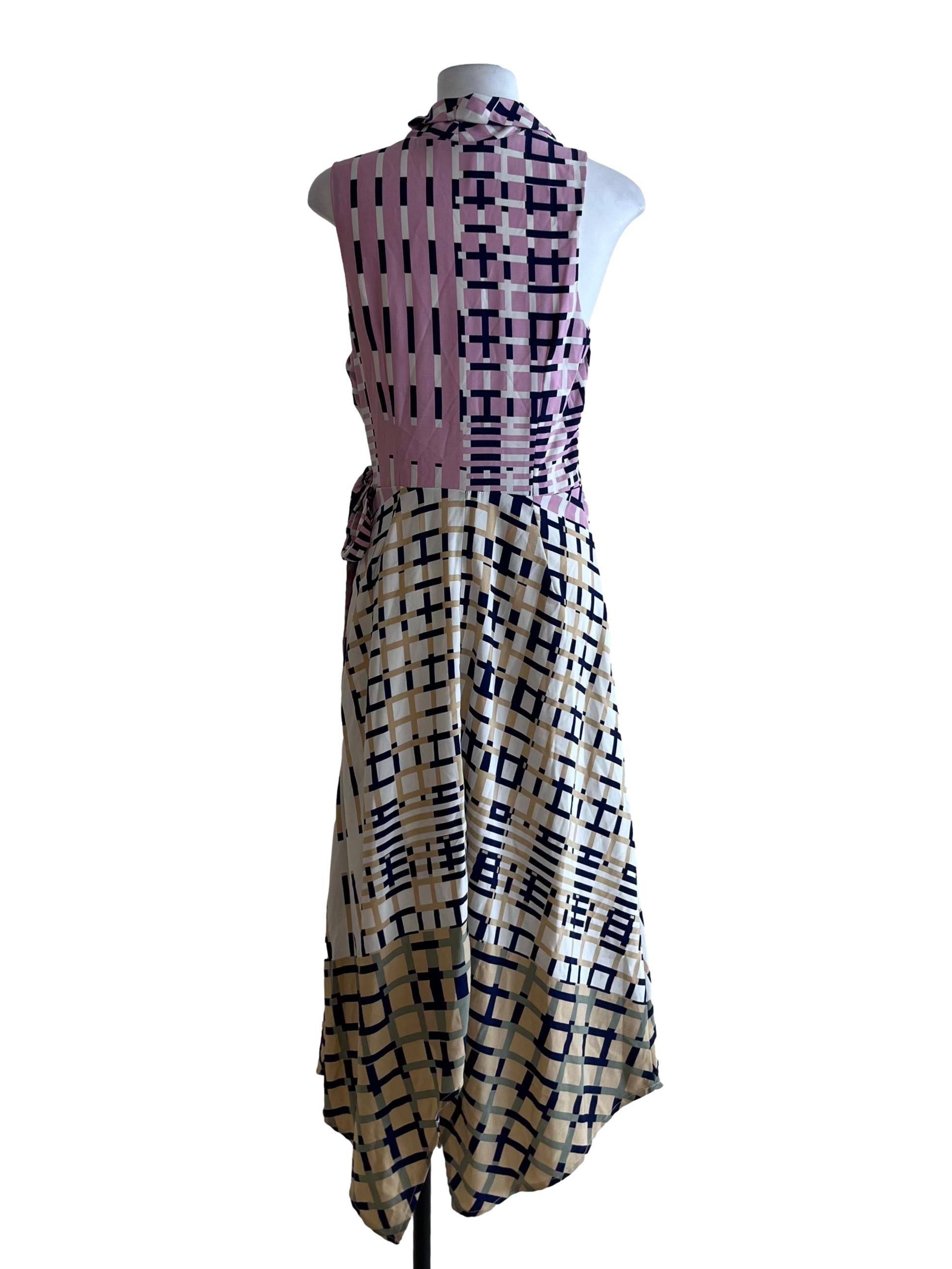 Taffy Pink Gingham A-Line Dress