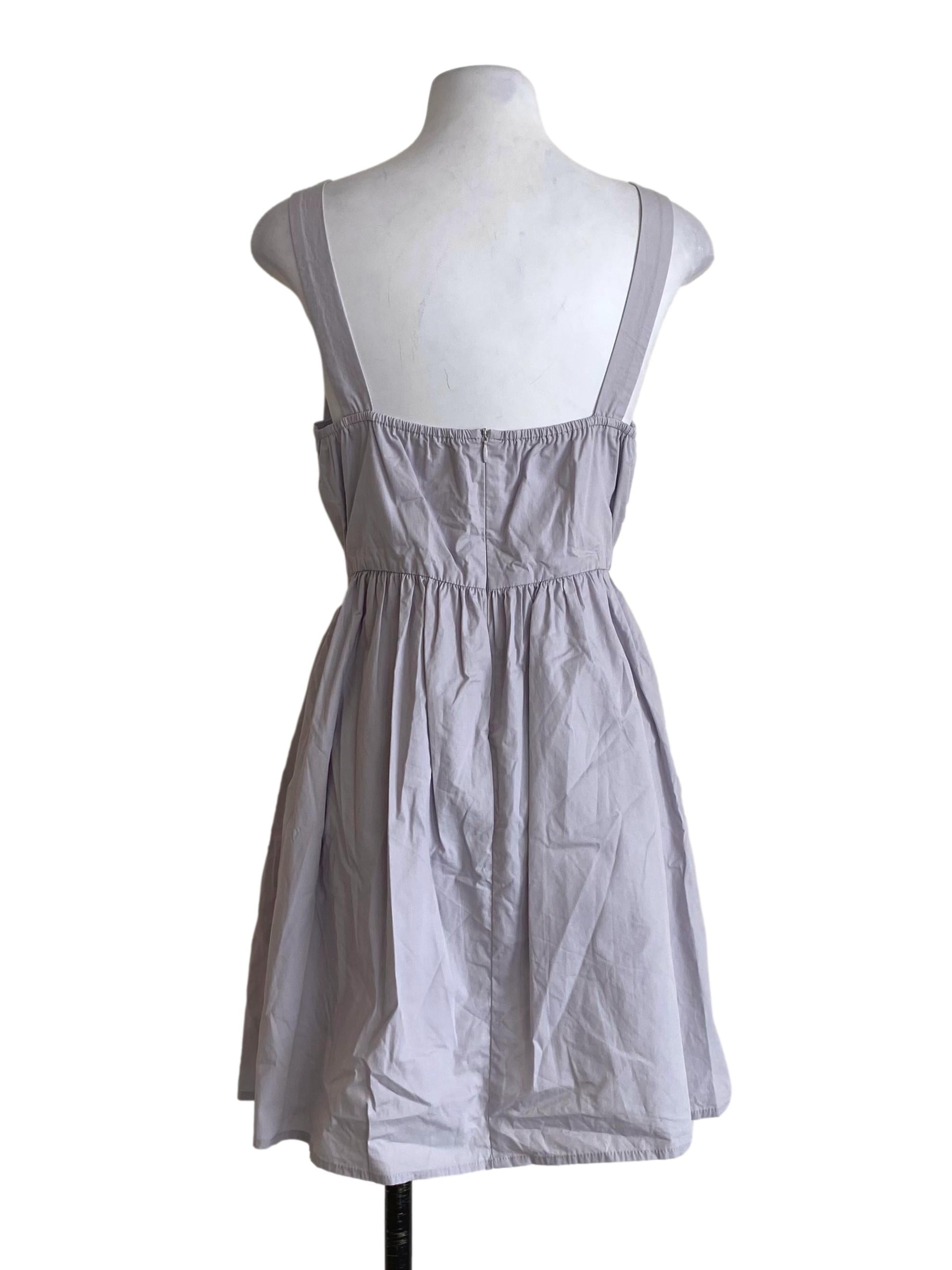 Light Soft Purple Pleated Apron Skort Dress TCL