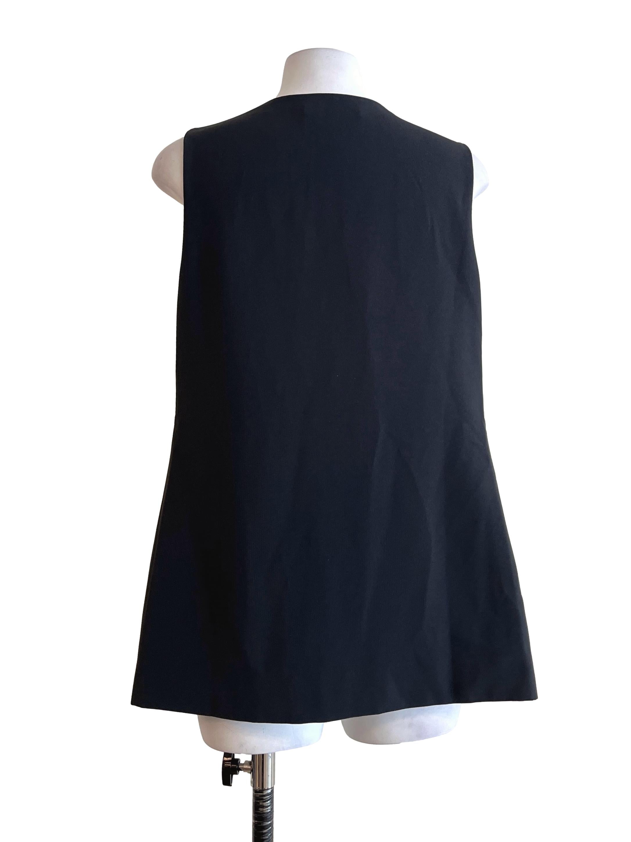 Charcoal Grey Scoop Sleeveless Top LB