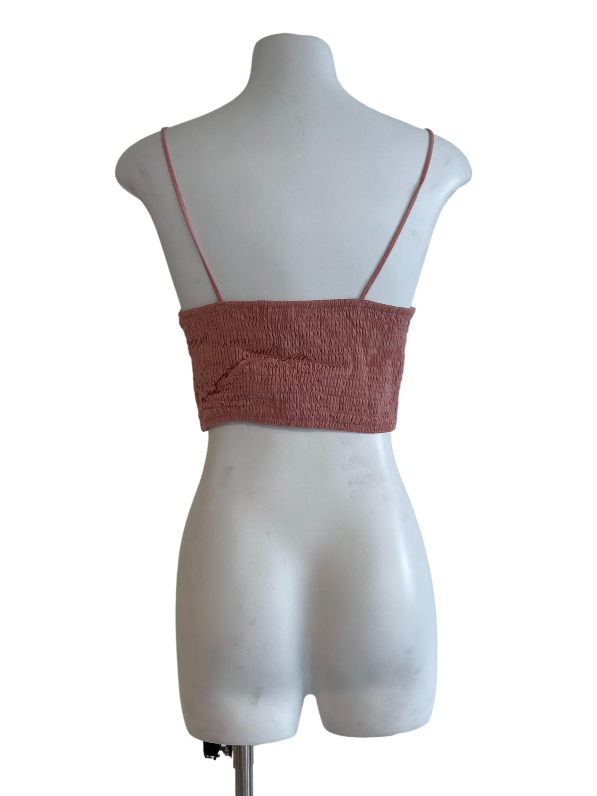 Pink Plain Belly Top