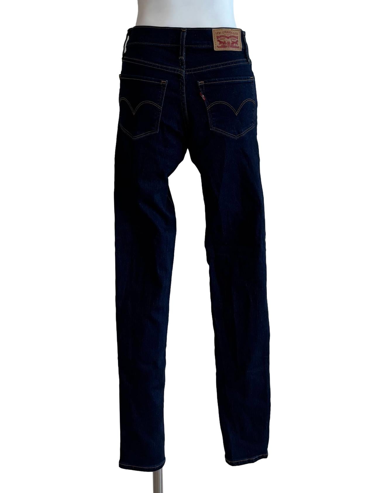 Dark Blue Low Rise Skinny Jeans