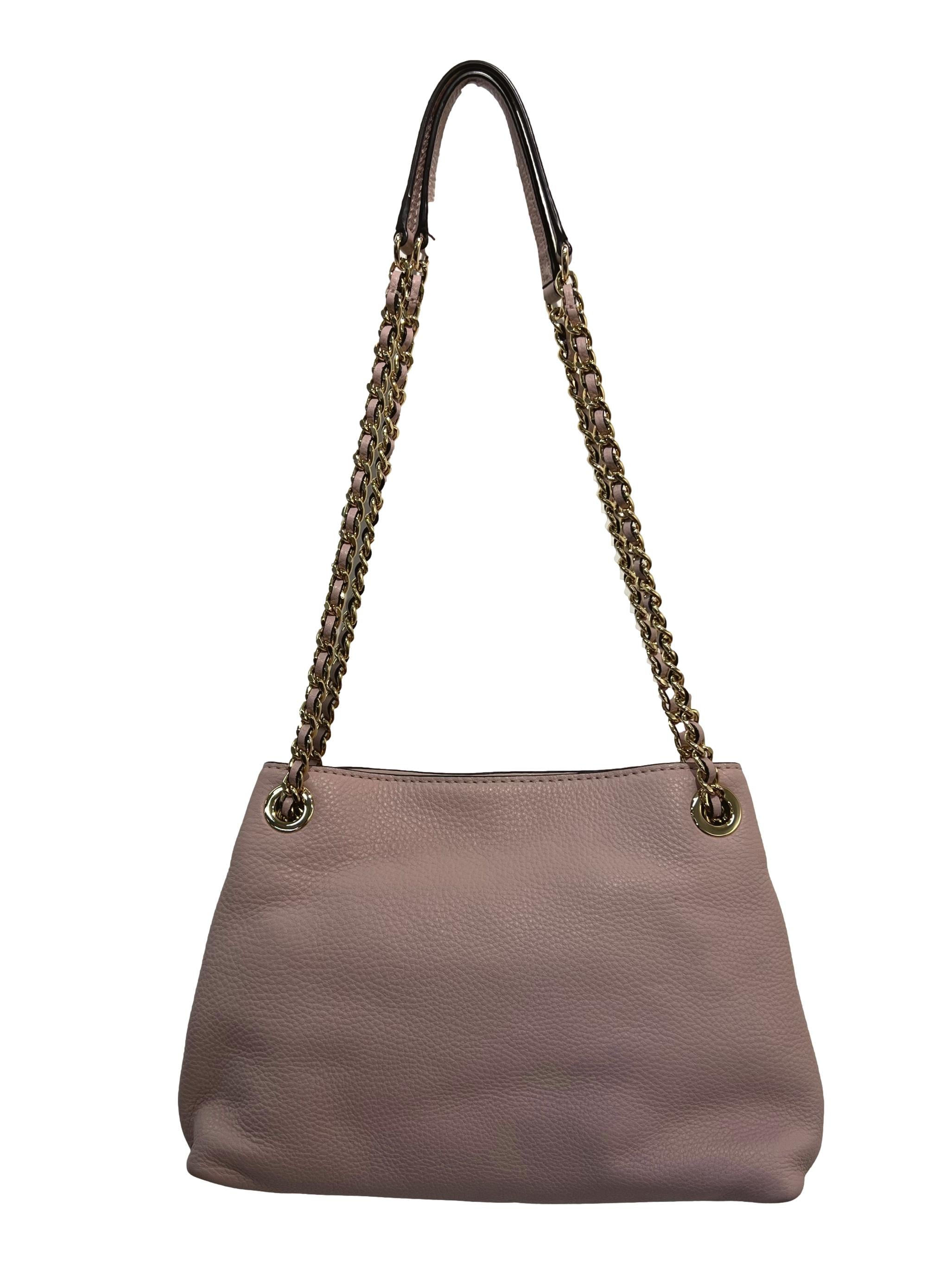Pink Leather Jet Set Tote Bag CSN