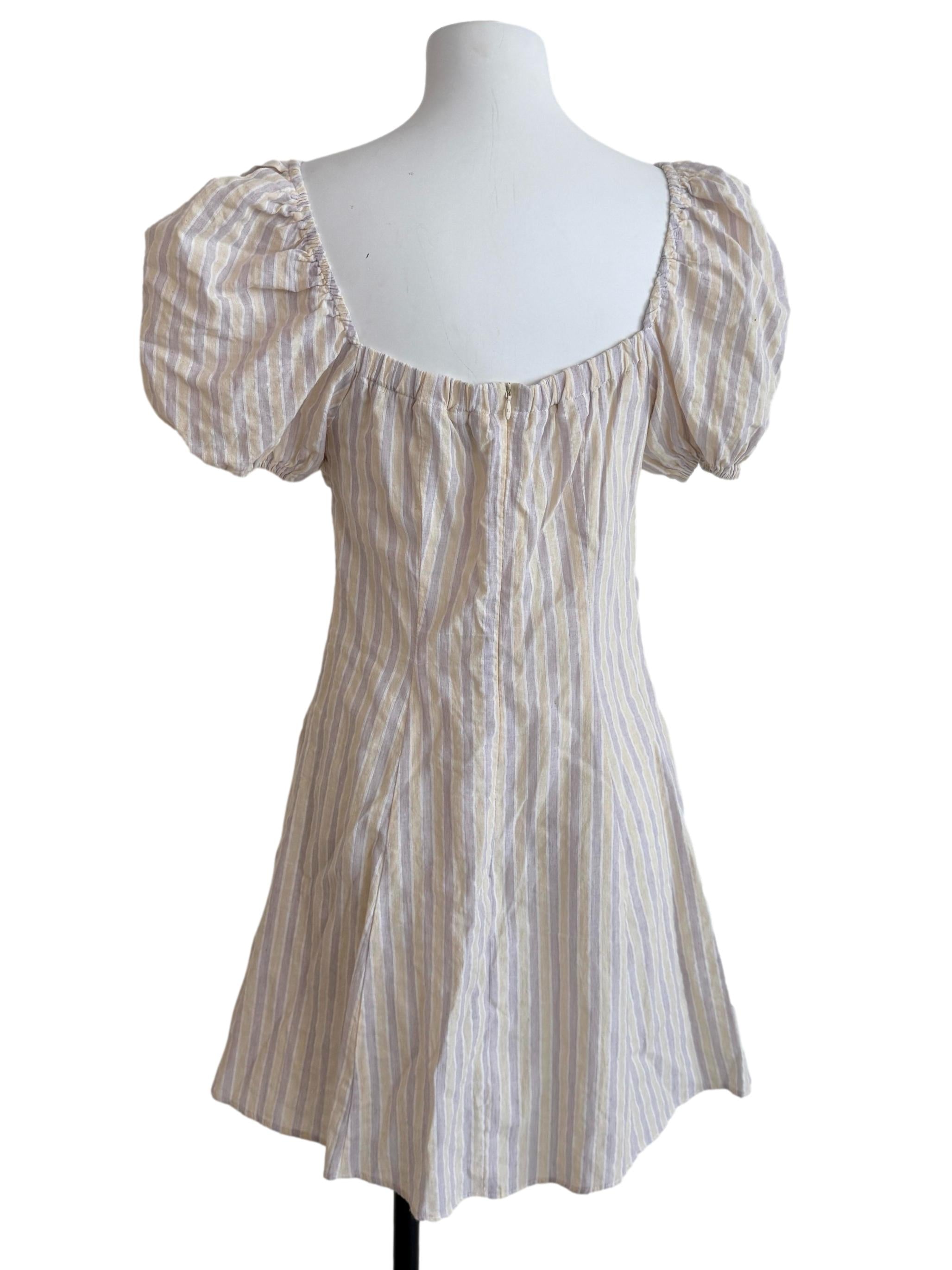 Yellow & Purple Stripe Dress