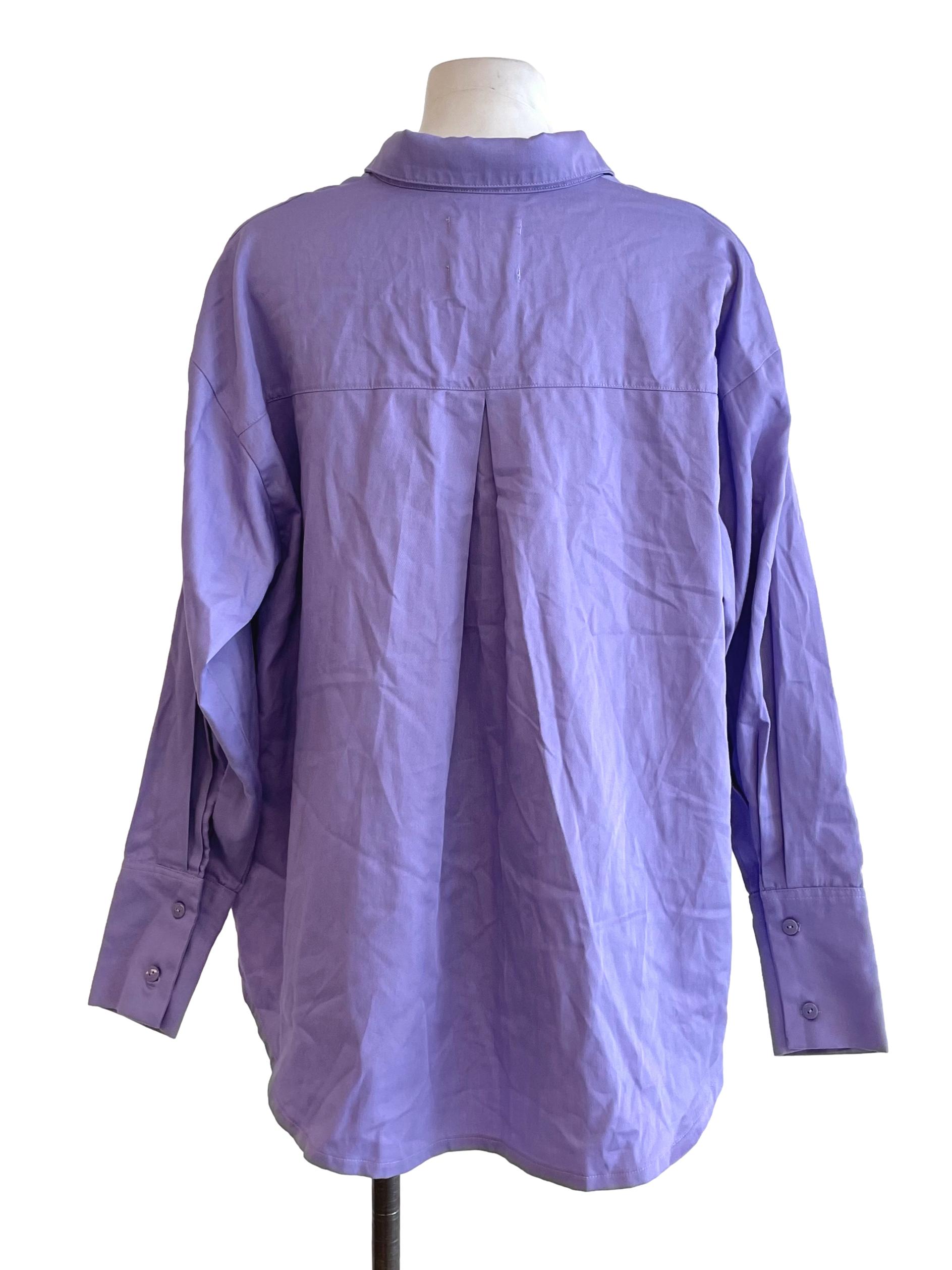 Cool Purple Oversized Blouse