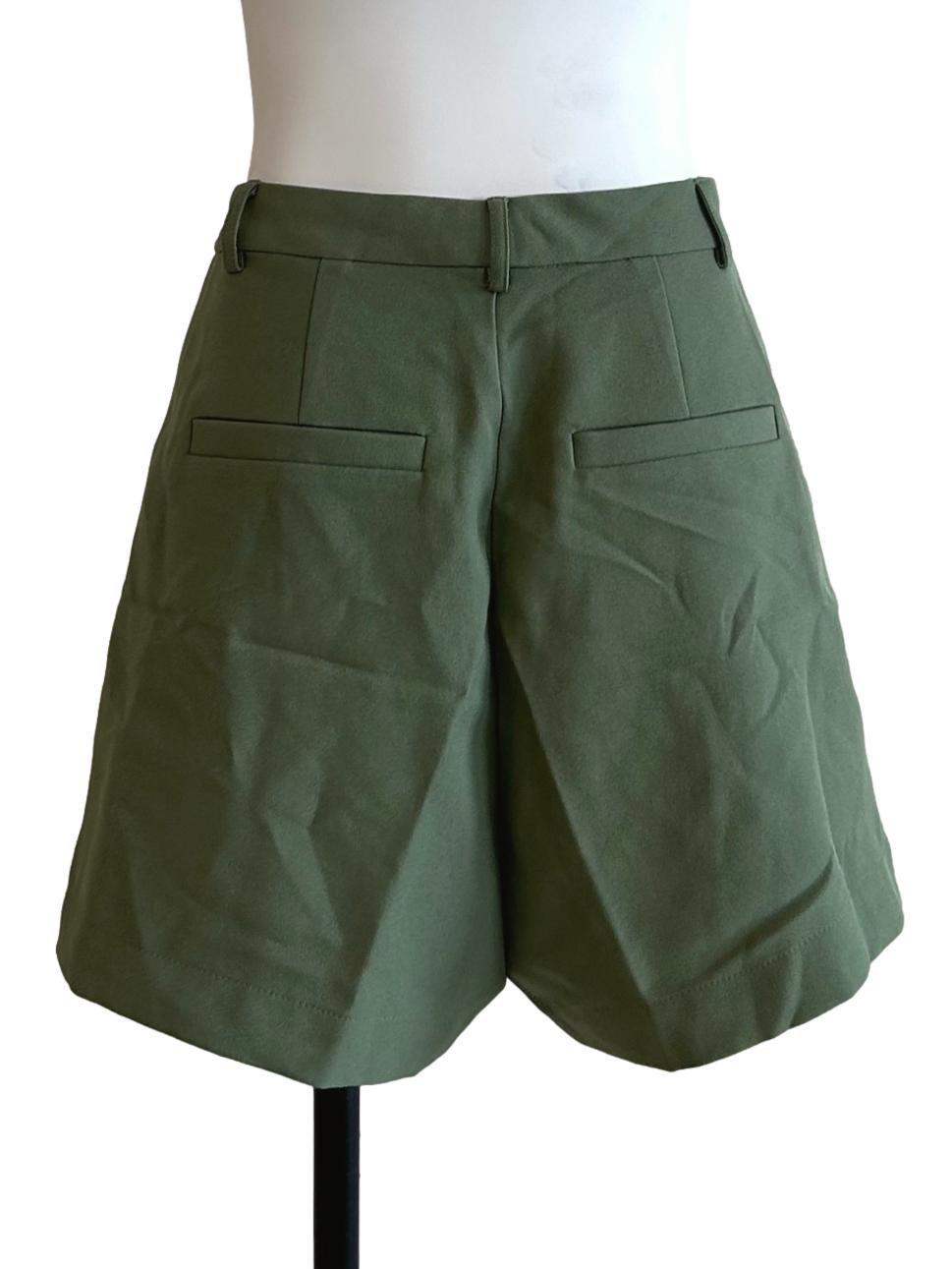 Olive Green A-Line Shorts LB