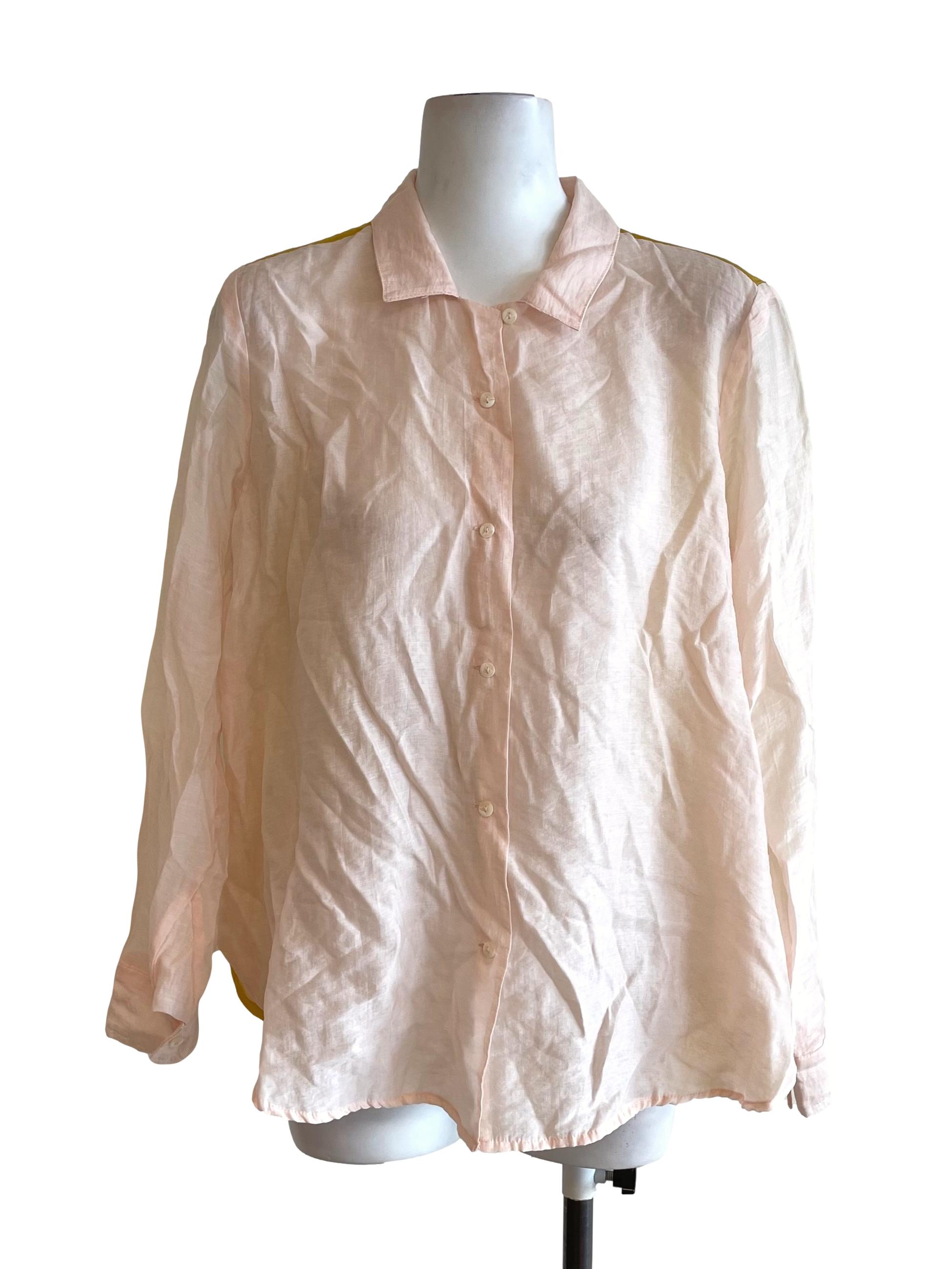 Coconut & Mustard Flowy Shirt