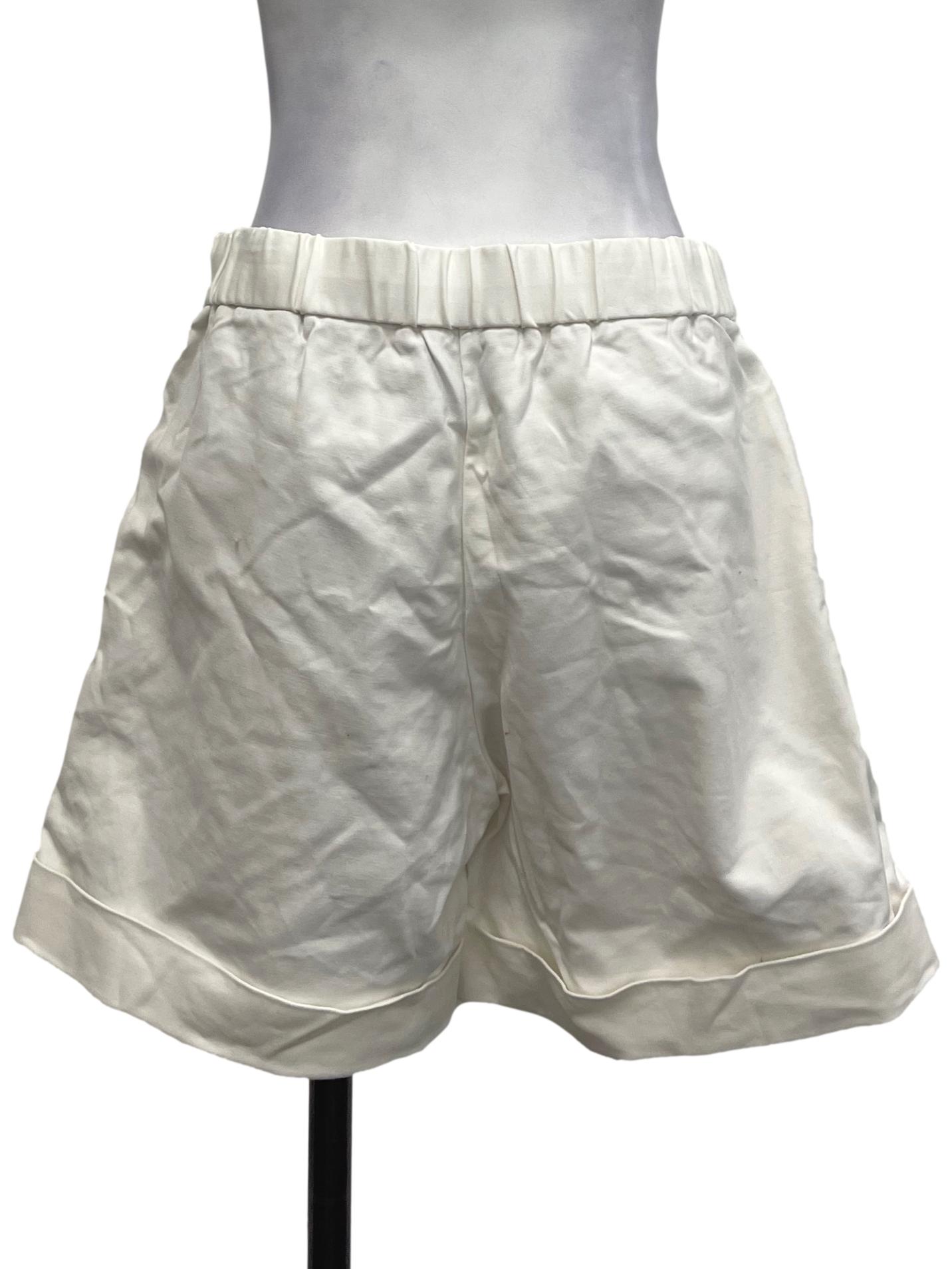 In Good Company White Cuffed Shorts
