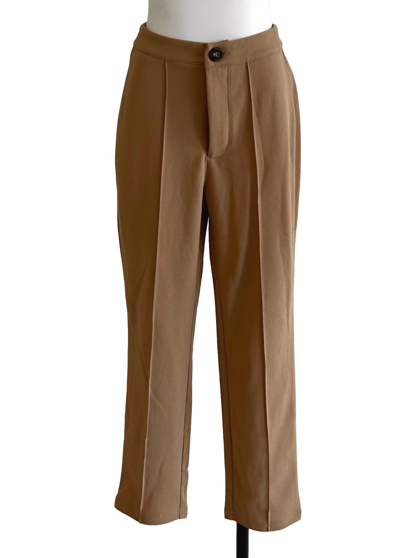 Light Brown Tapered Pants