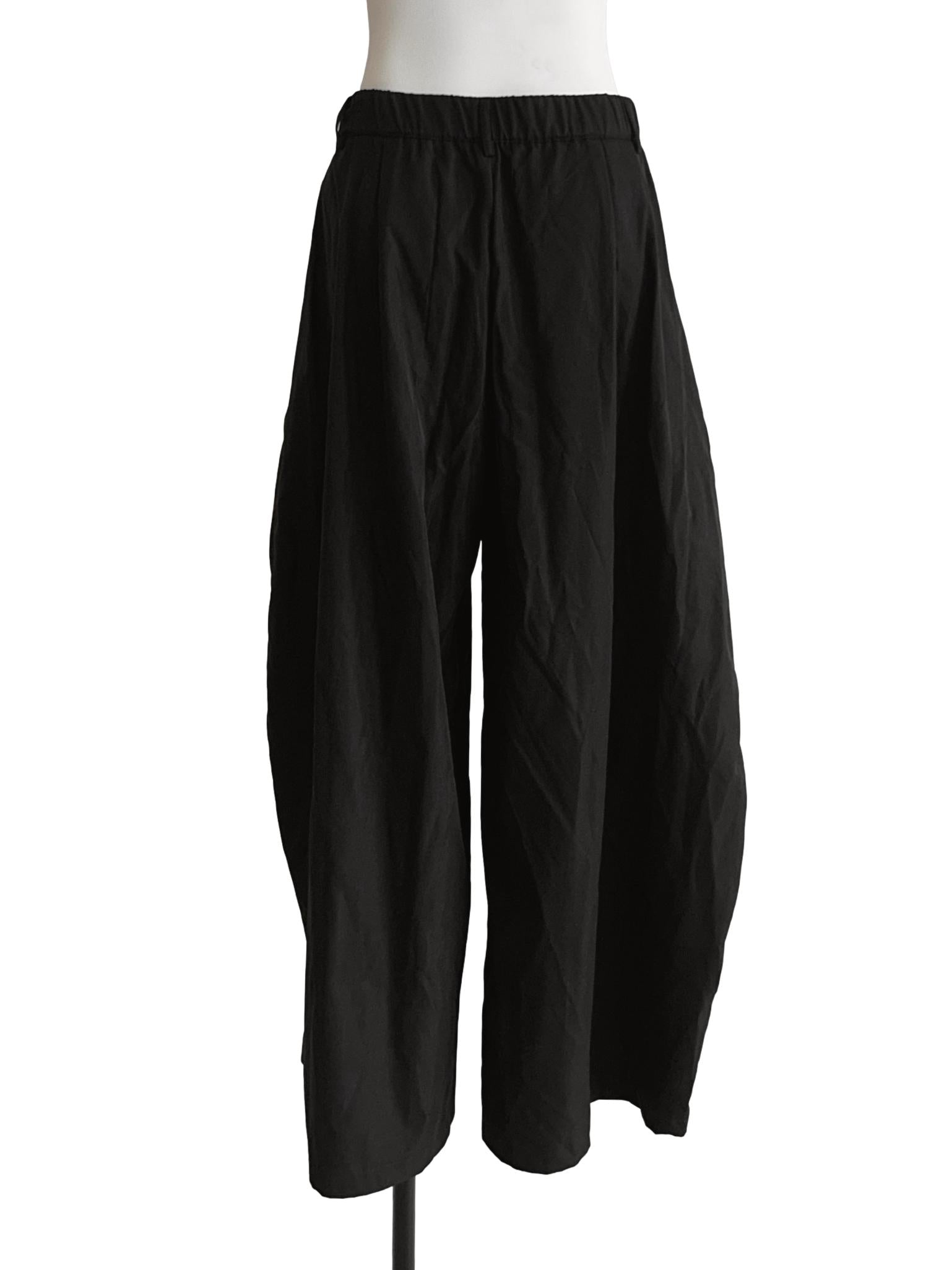 Off Black Barrel Pants