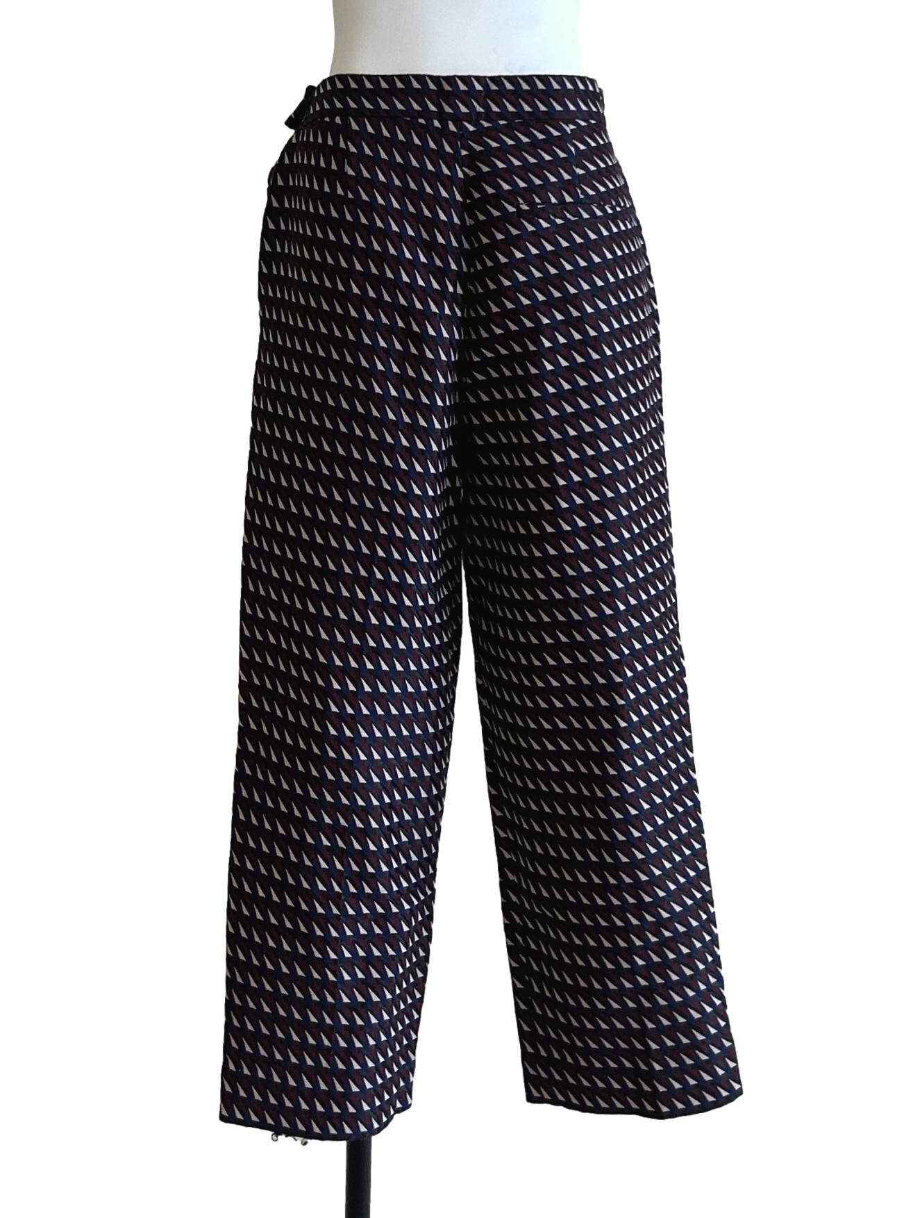 Multicolor Cropped Pants