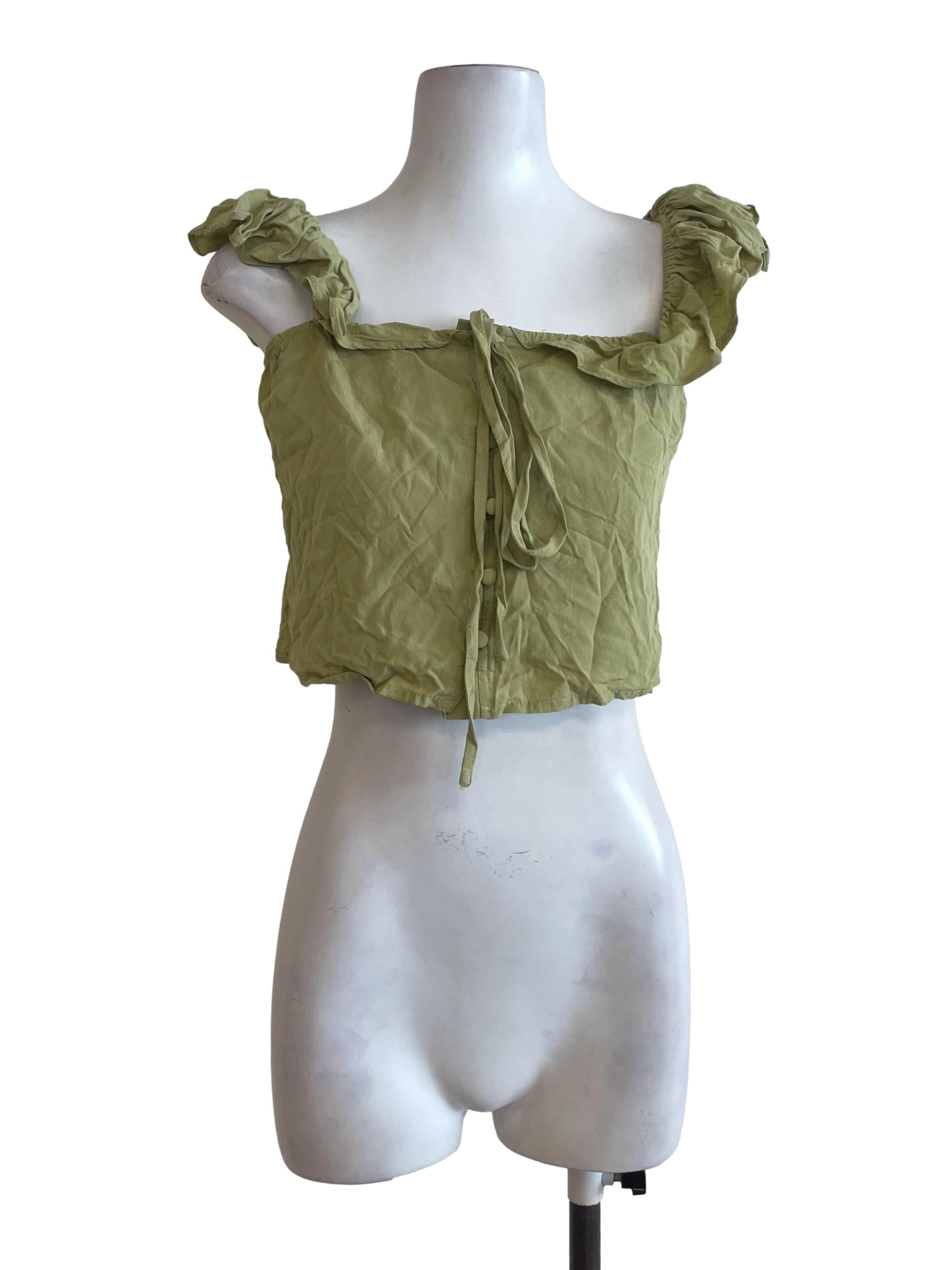 Olive Green Plain Top TEM