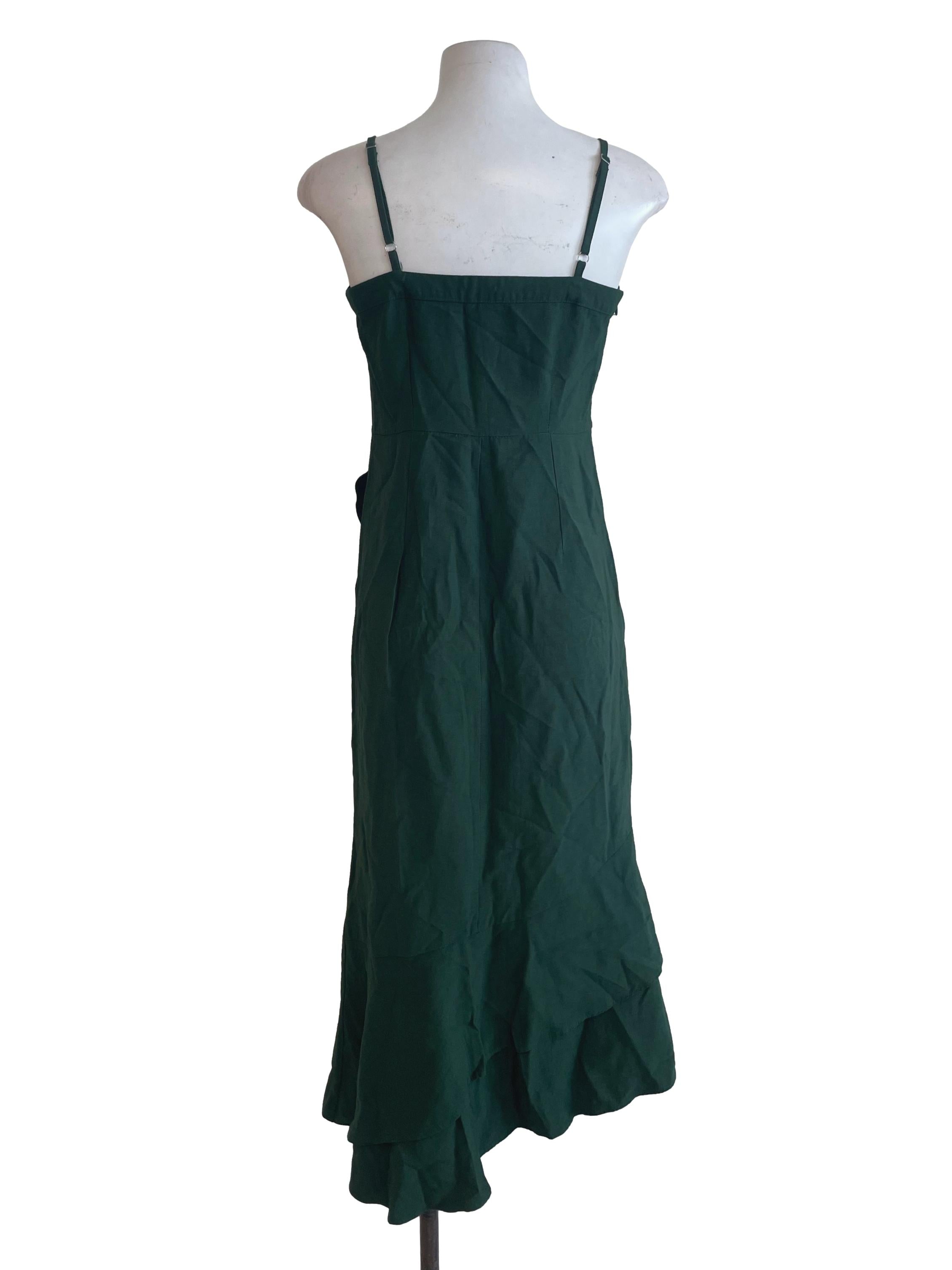Emerald Green Ruffled Dress TEM