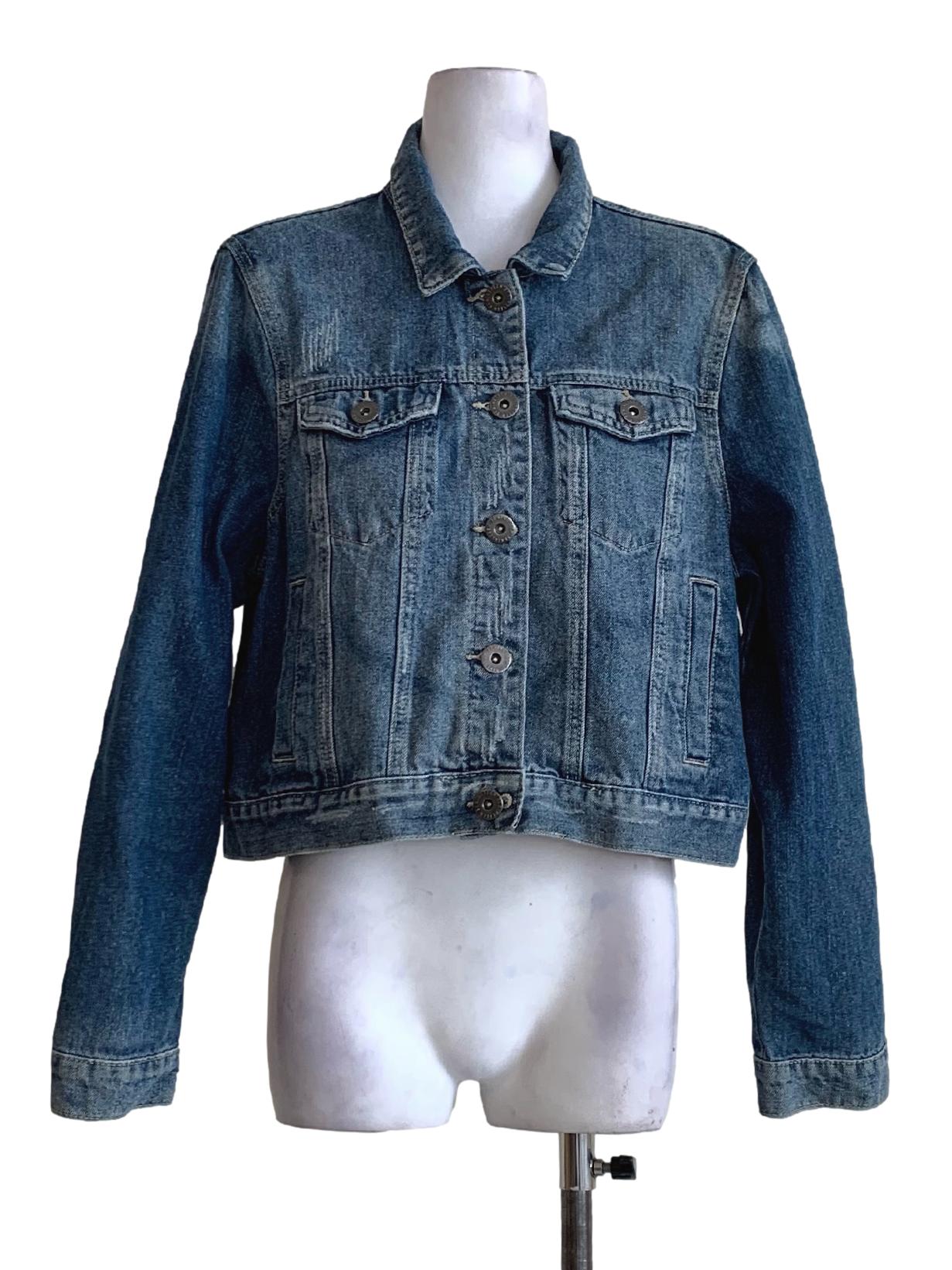 Denim Blue Button Up Jeans Jacket