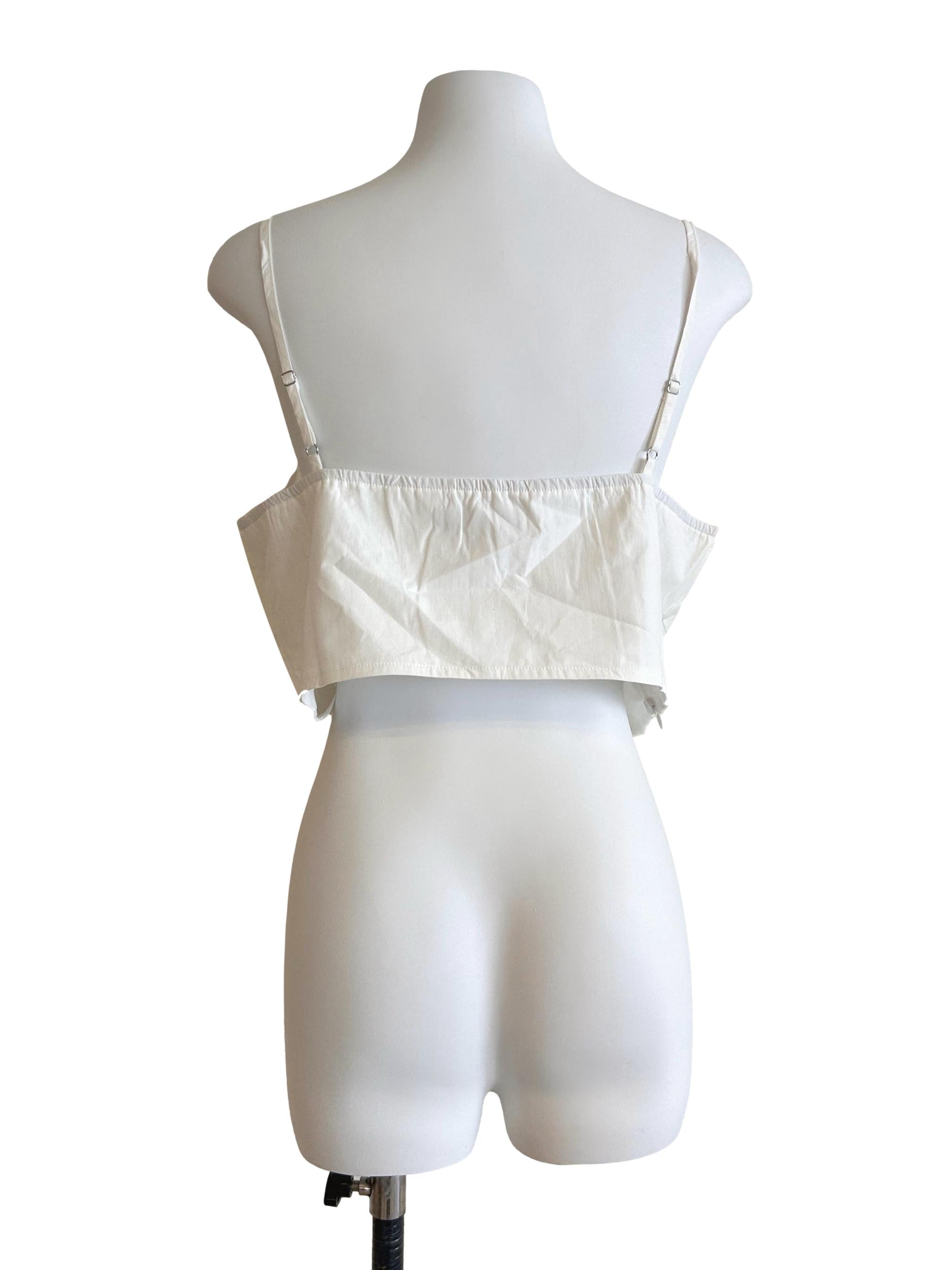 White Corset Crop Top