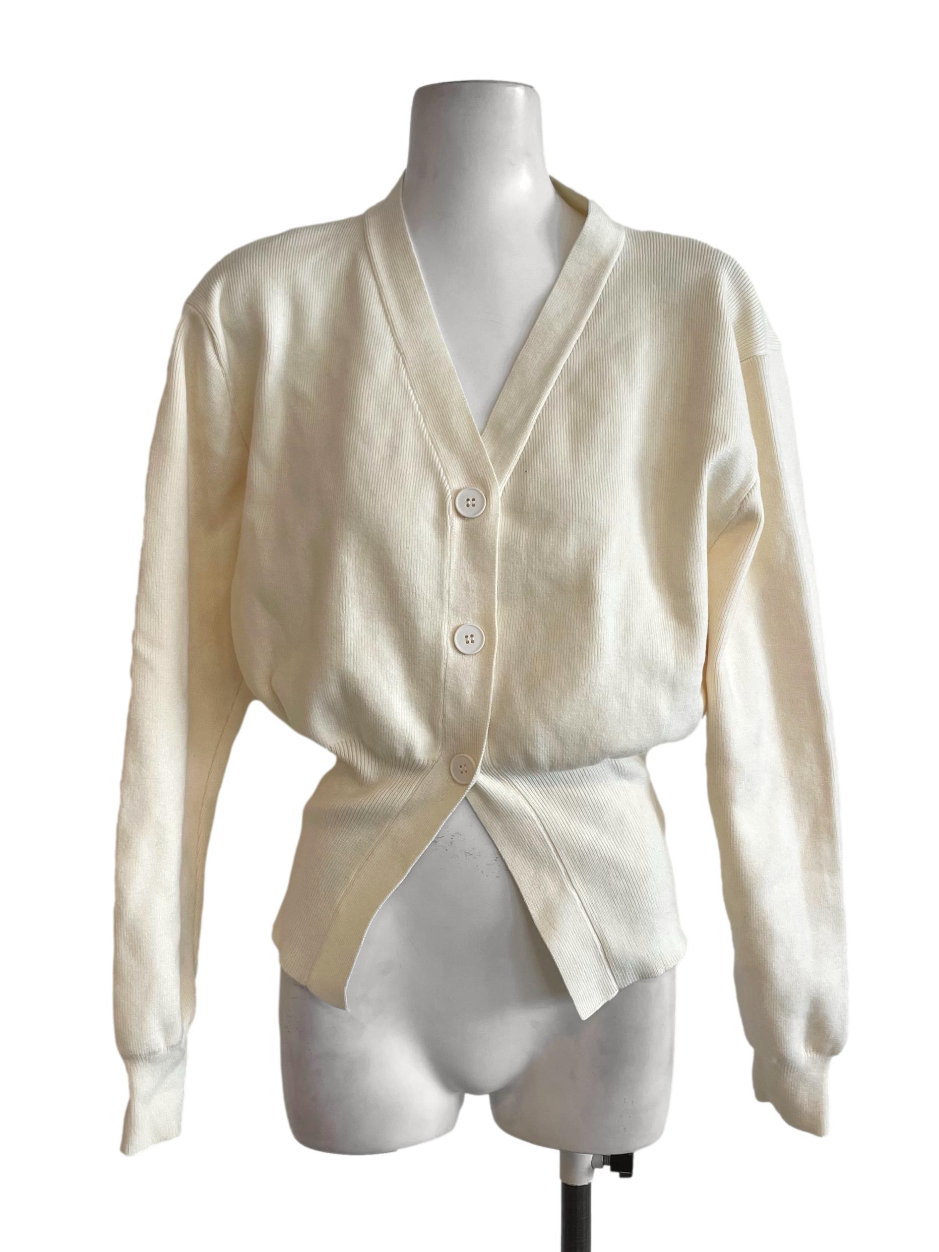 Light Yellow Plain Cardigan