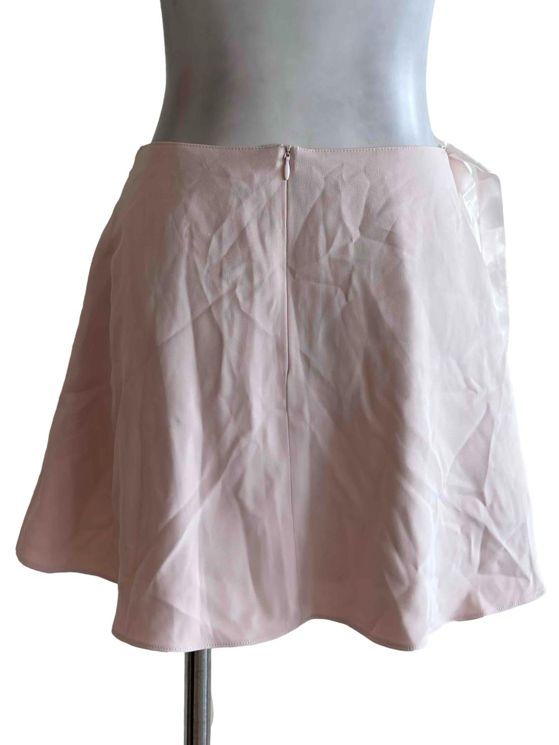 Light Pink Ribbon Mini Skirt