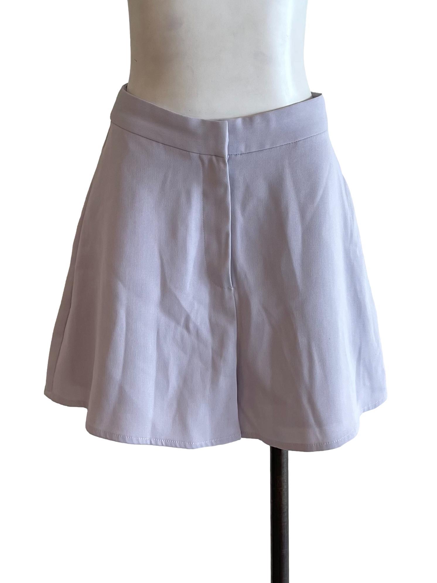 Pastel Purple A-Line Shorts