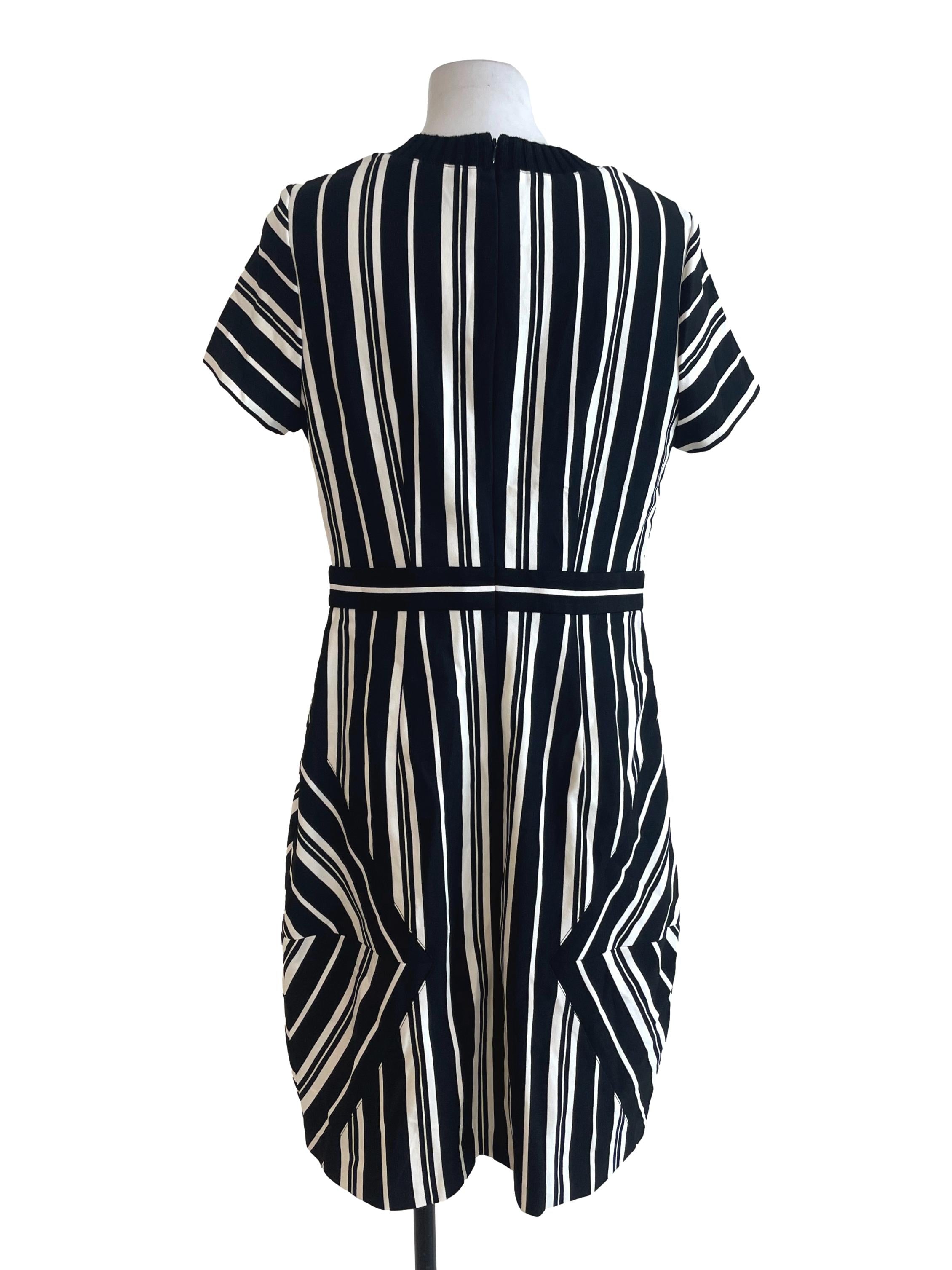 Black And White Striped Dress