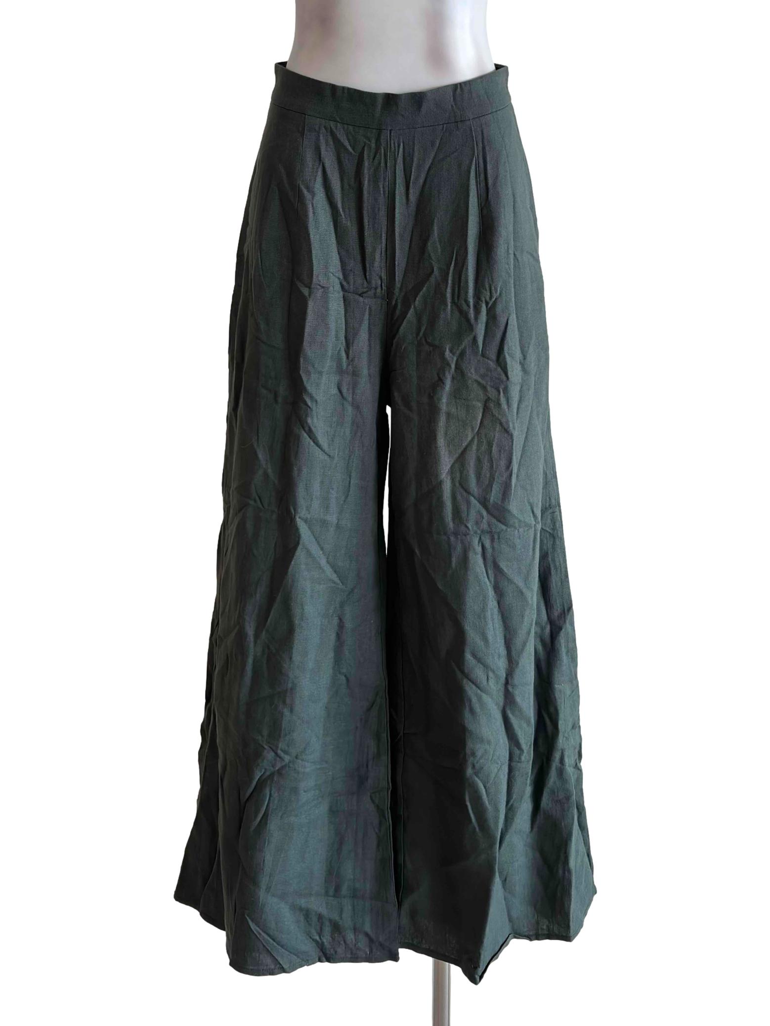 Olive Green High Rise Pant