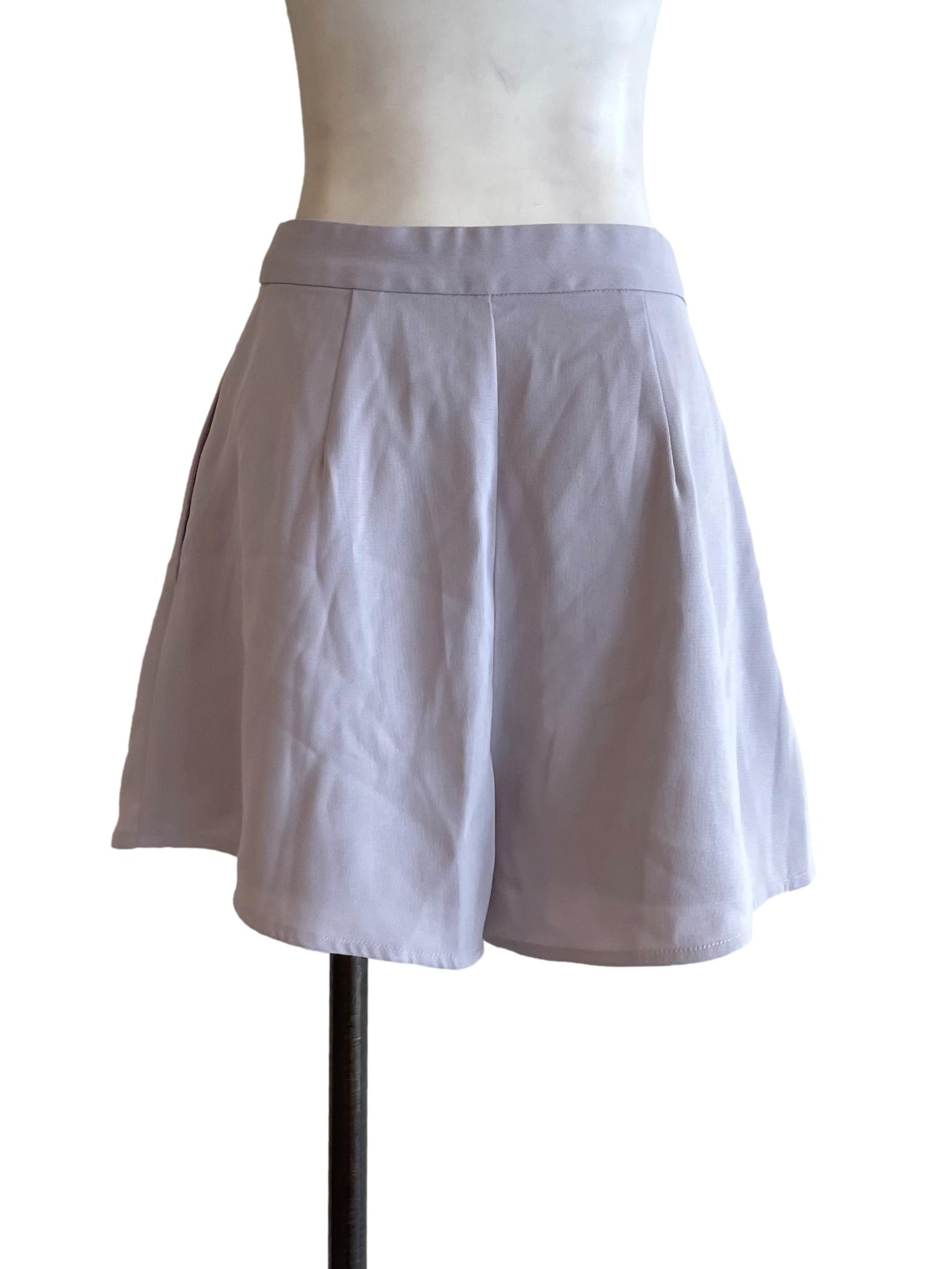 Pastel Purple A-Line Shorts