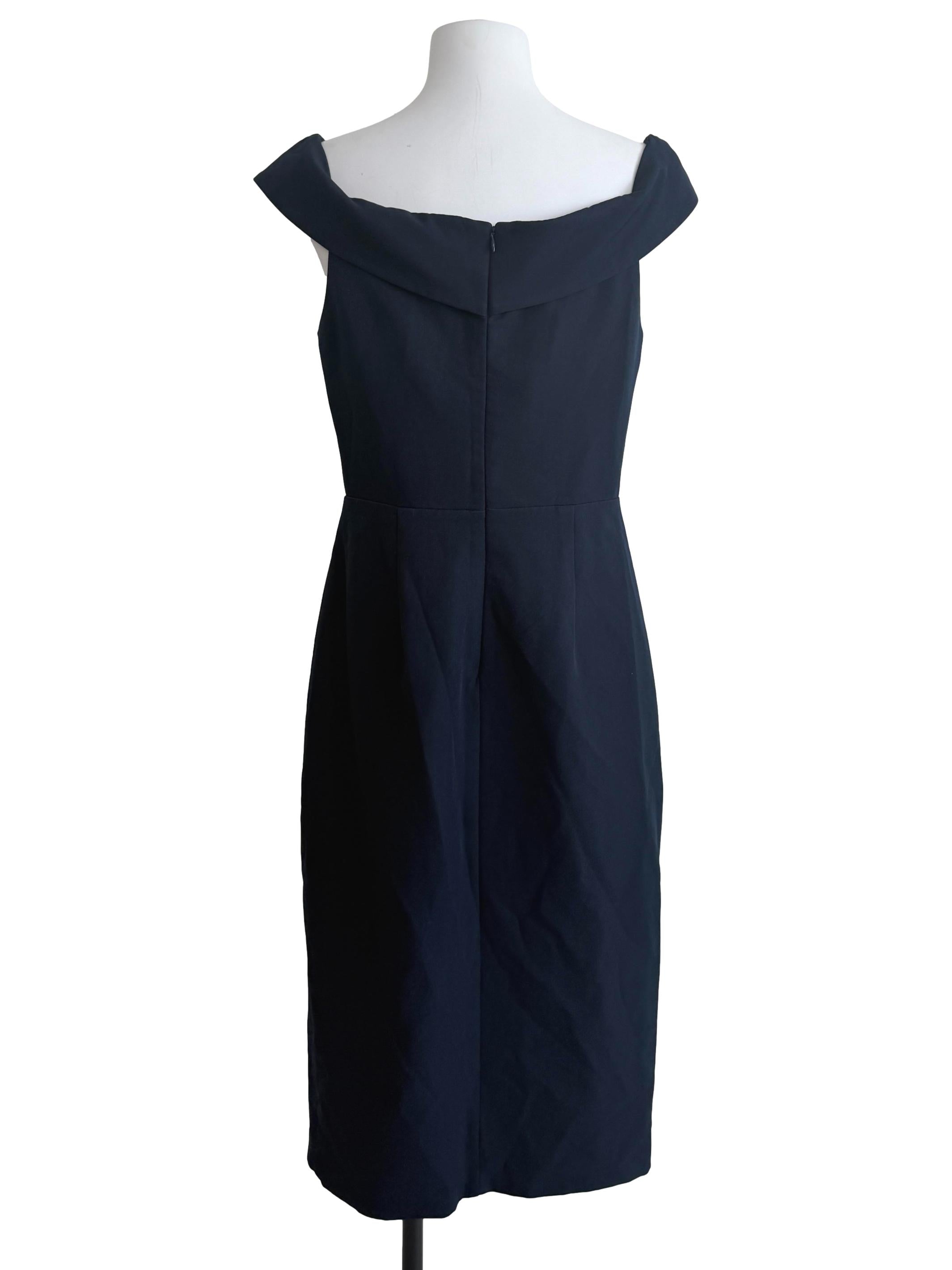 Navy Blue A-Line Dress