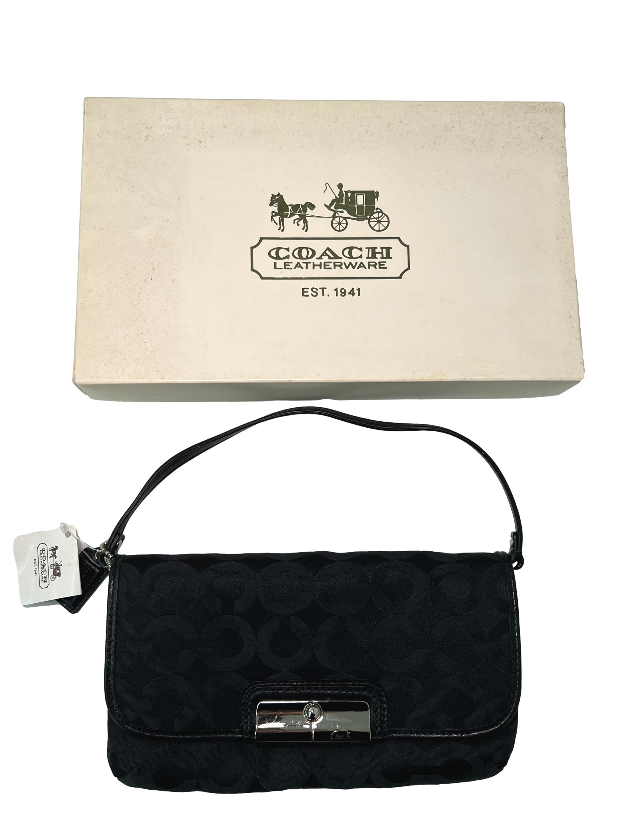 Black Nylon Coach Clutch CSN