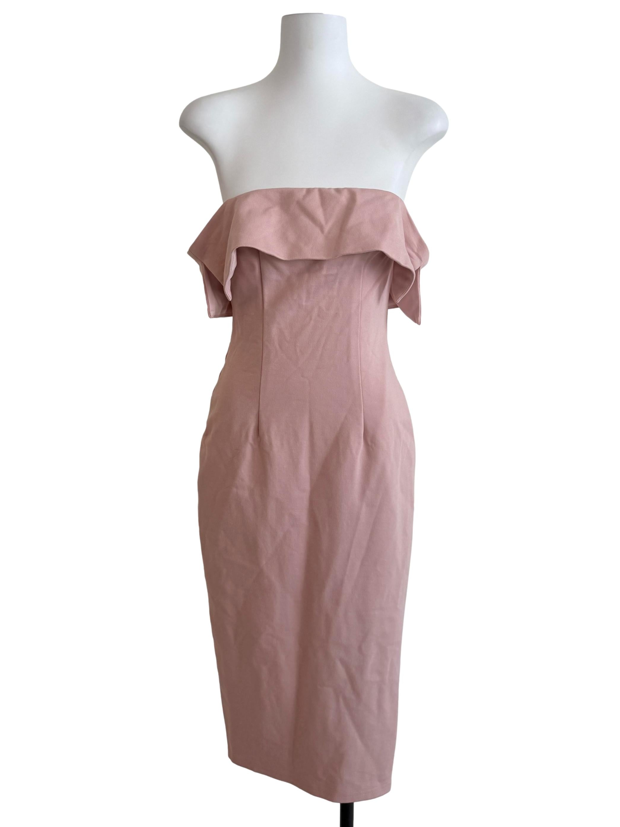 Flamingo Pink Sheath Dress
