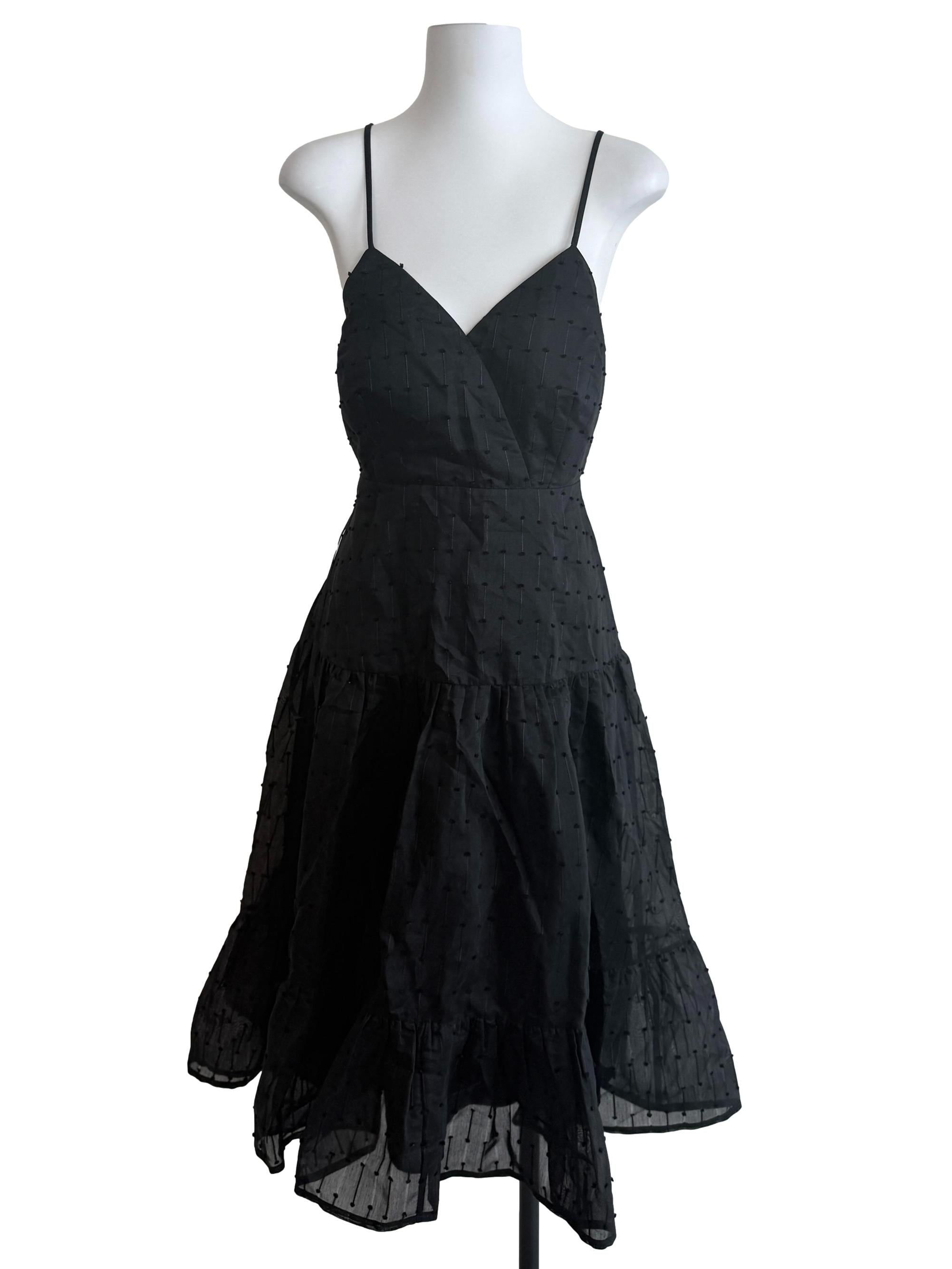 Black Drop Waist Dress
