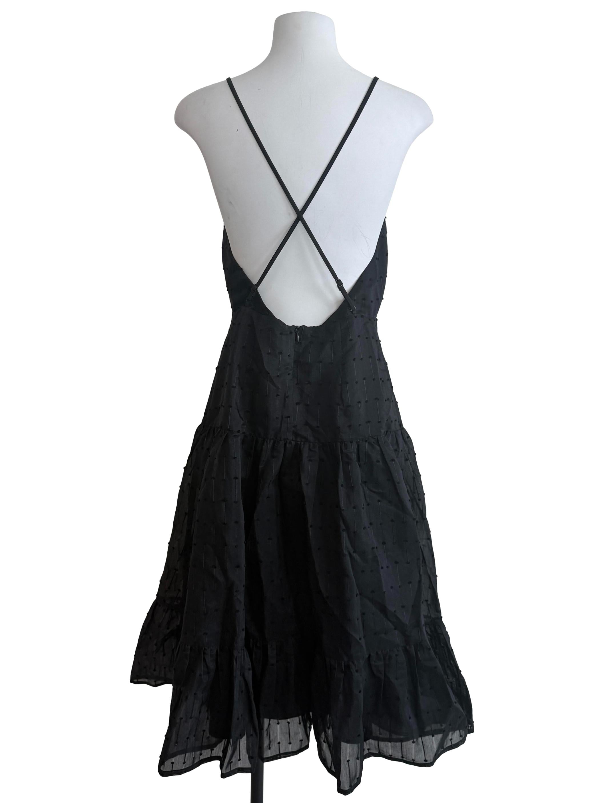Black Drop Waist Dress