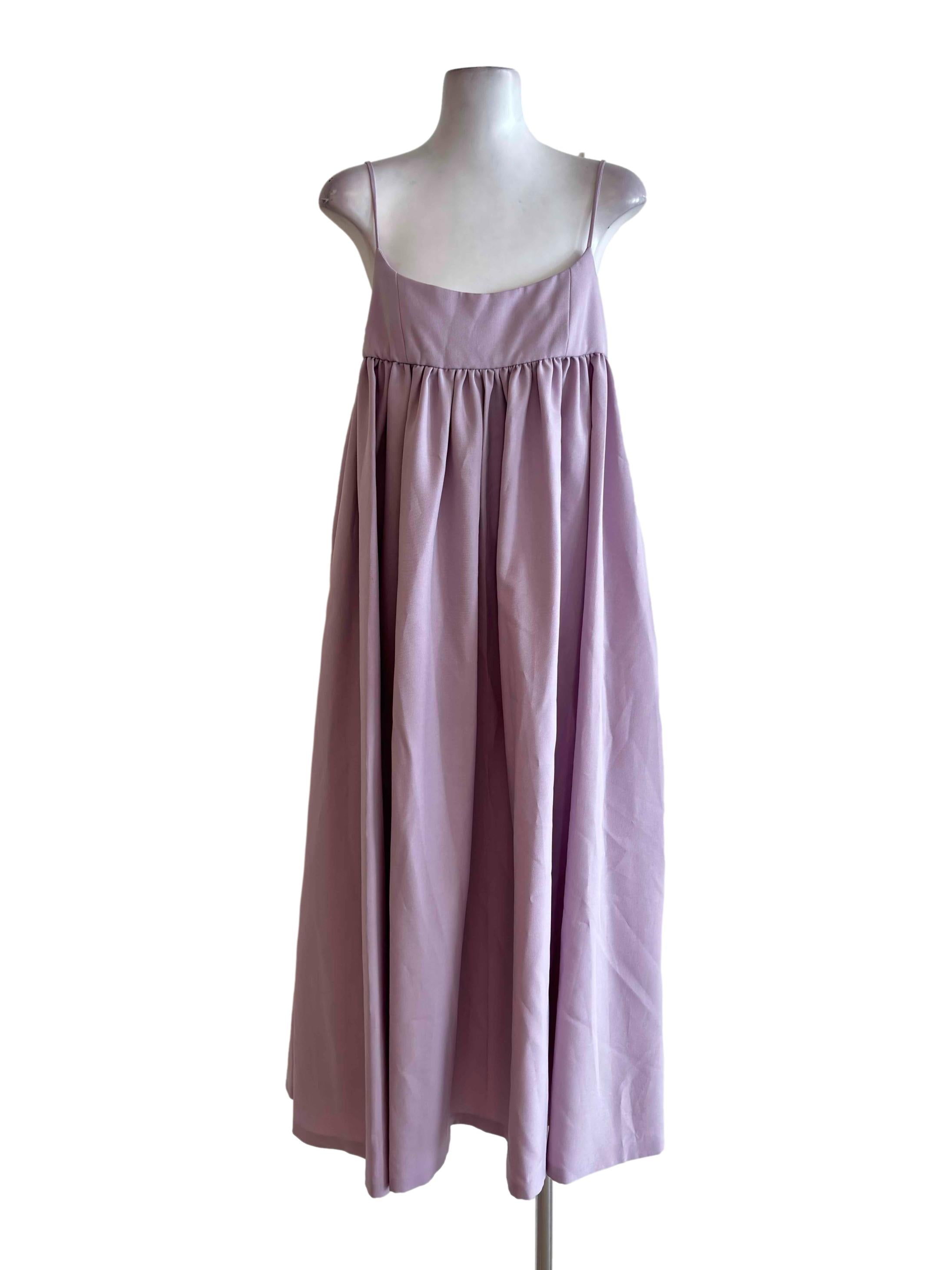 Lavender Purple Spaghetti Maxi Dress