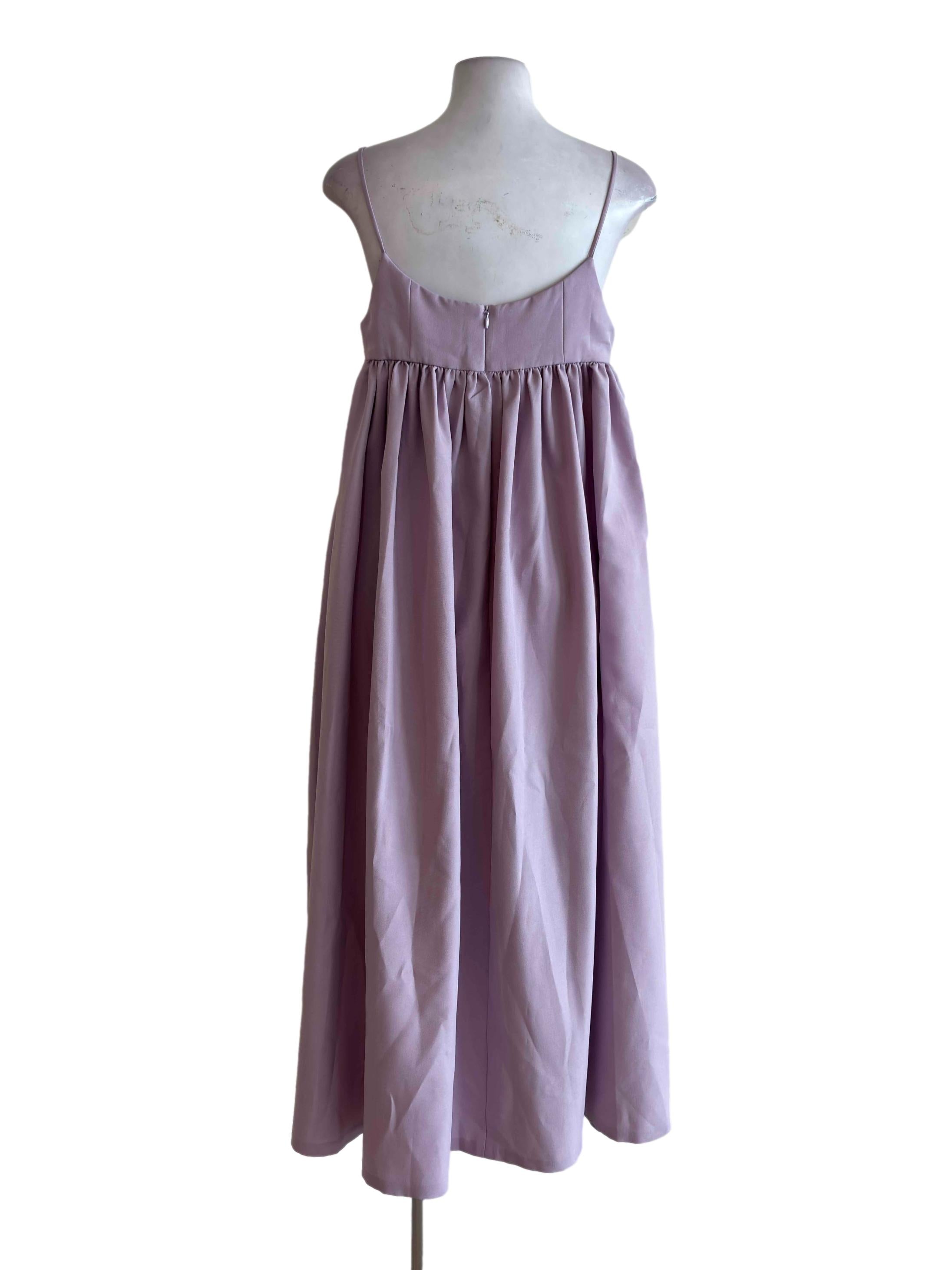 Lavender Purple Spaghetti Maxi Dress
