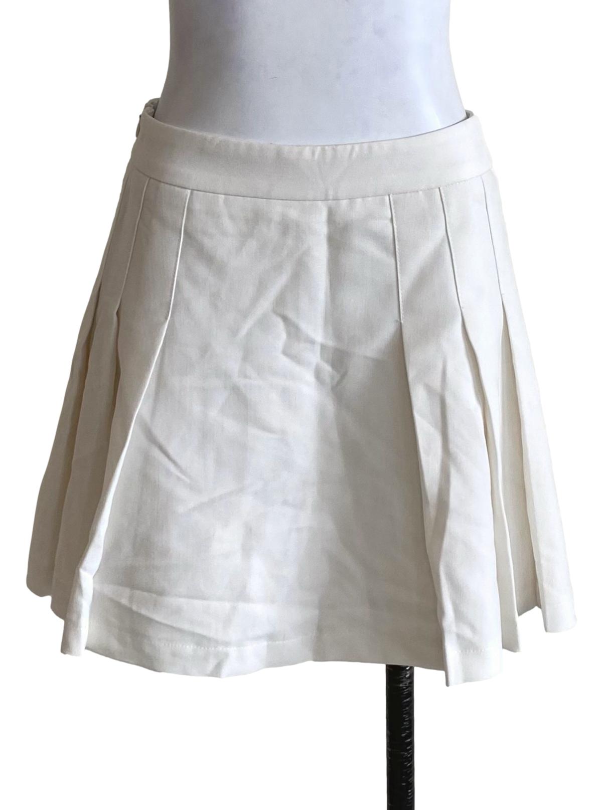 Baby Soft White Pleated Skorts