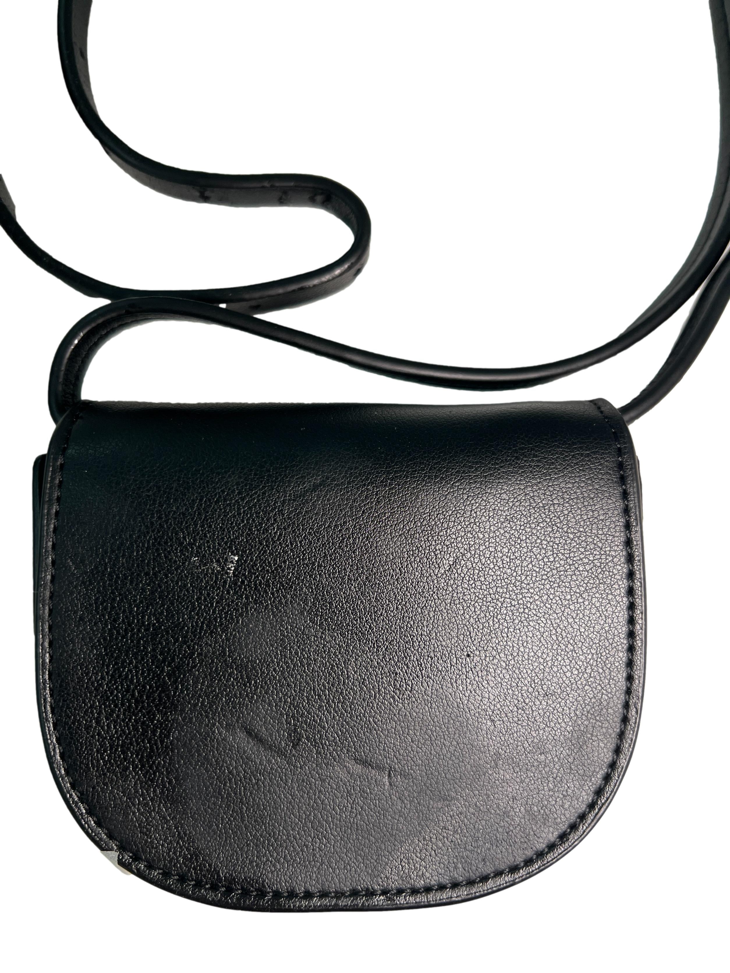 Black Leather Love Moschino Mini Bag CSN