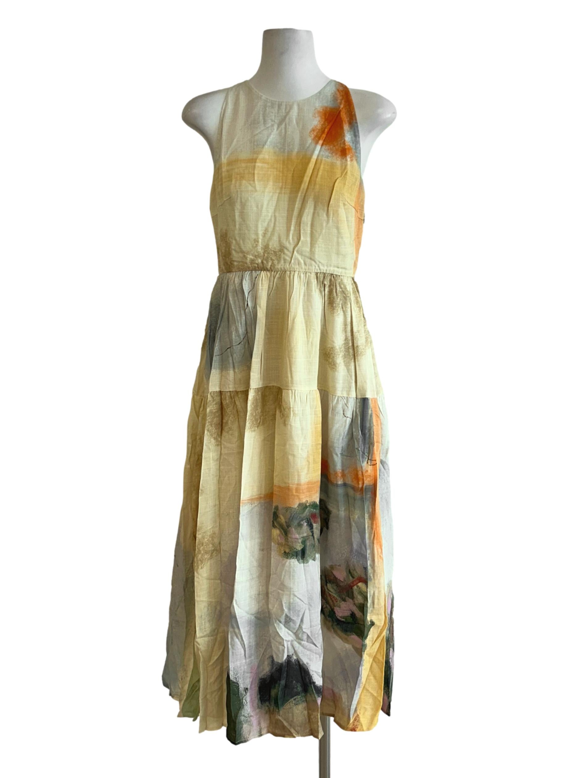 Soleil Rayon Tiered Dress OSN