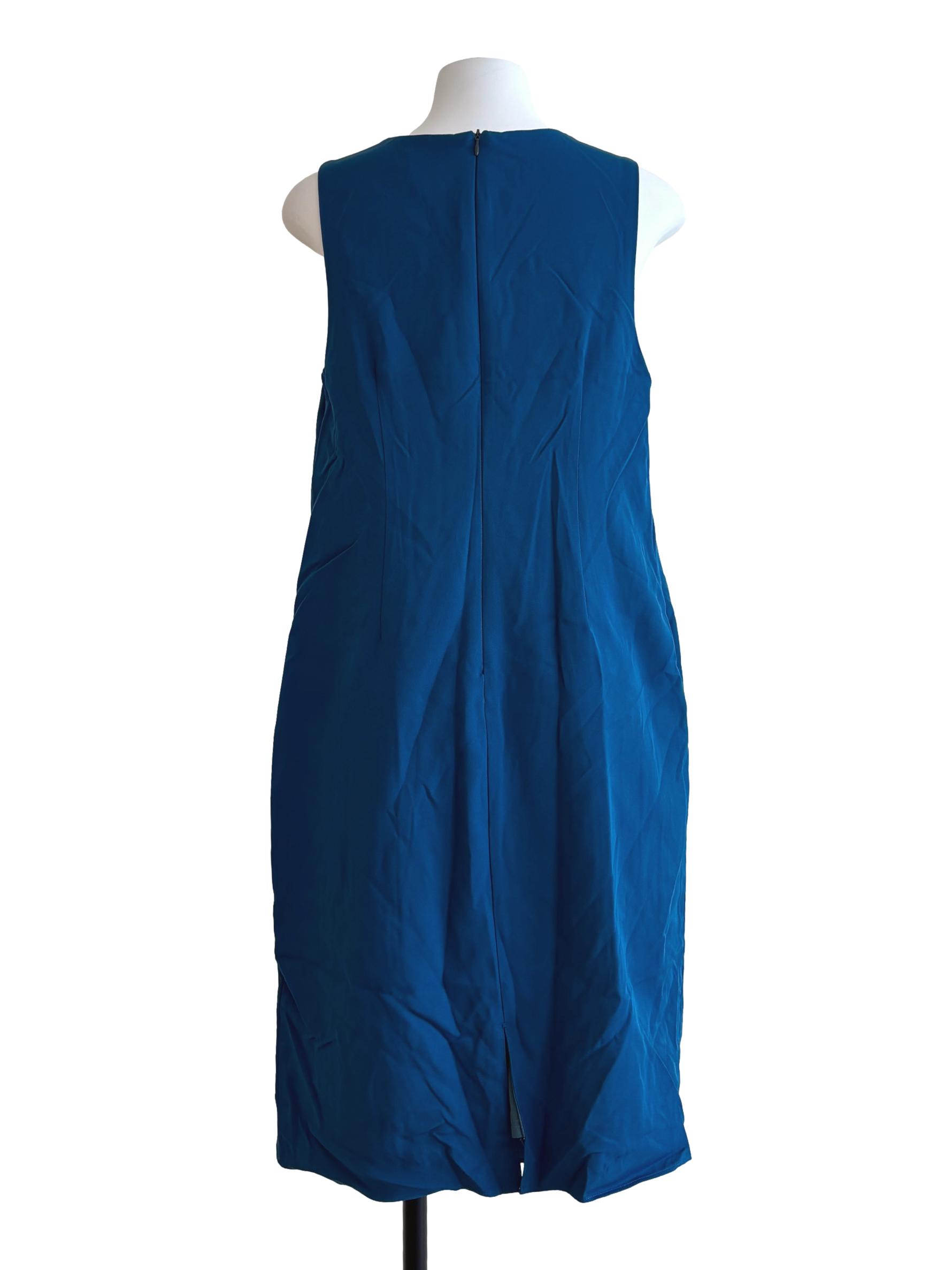 Lapis Blue Sleeveless Shift Dress
