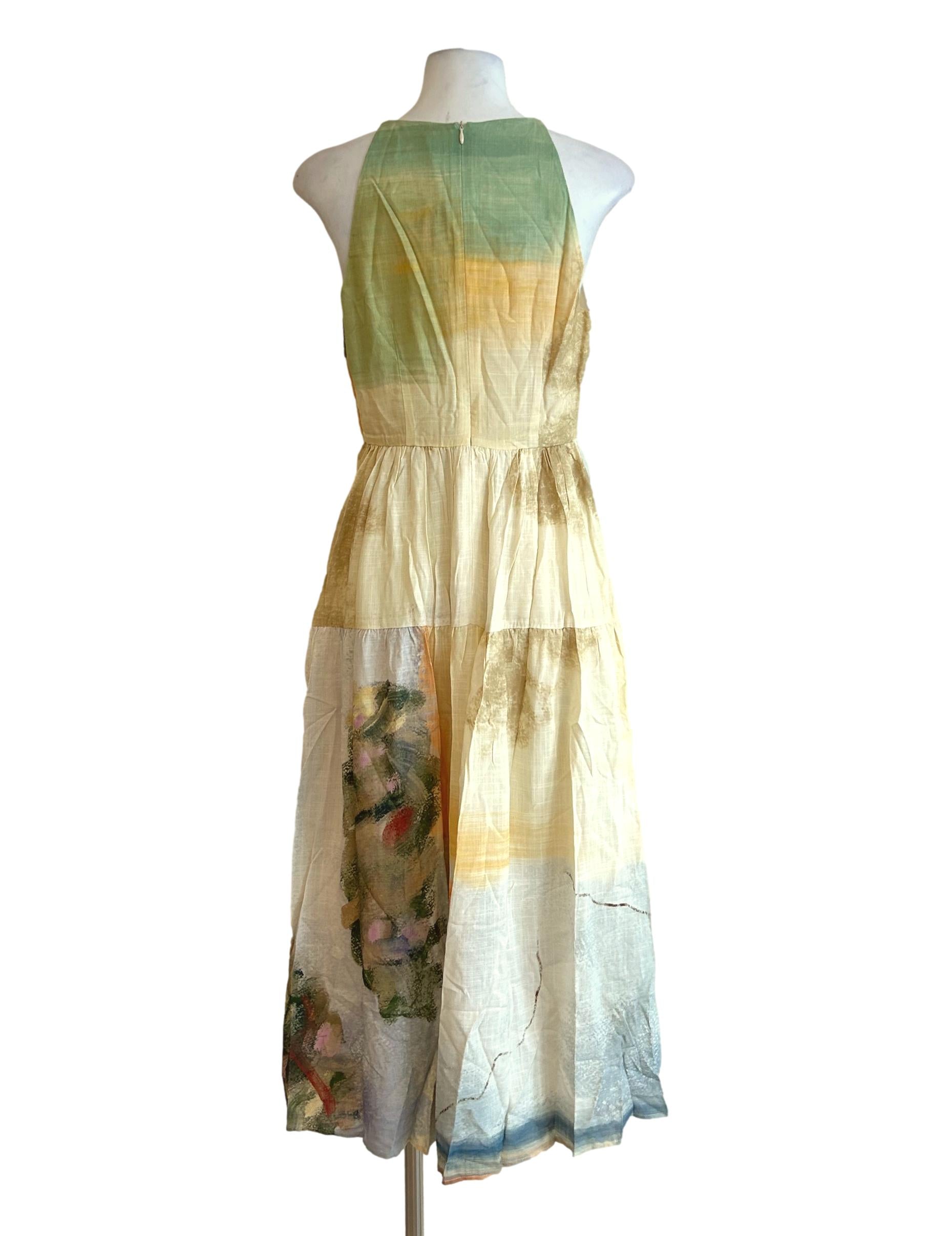 Soleil Rayon Tiered Dress OSN