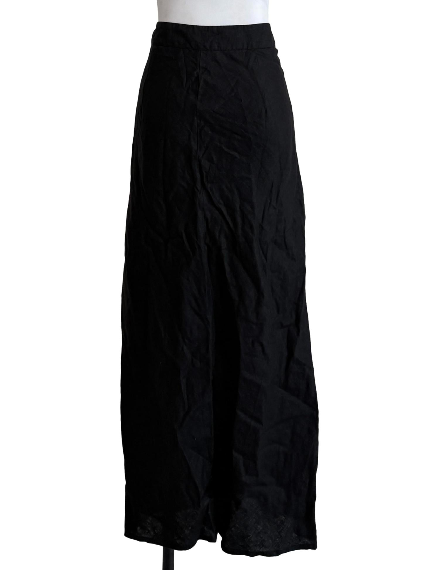 Crow Black Pencil Skirt