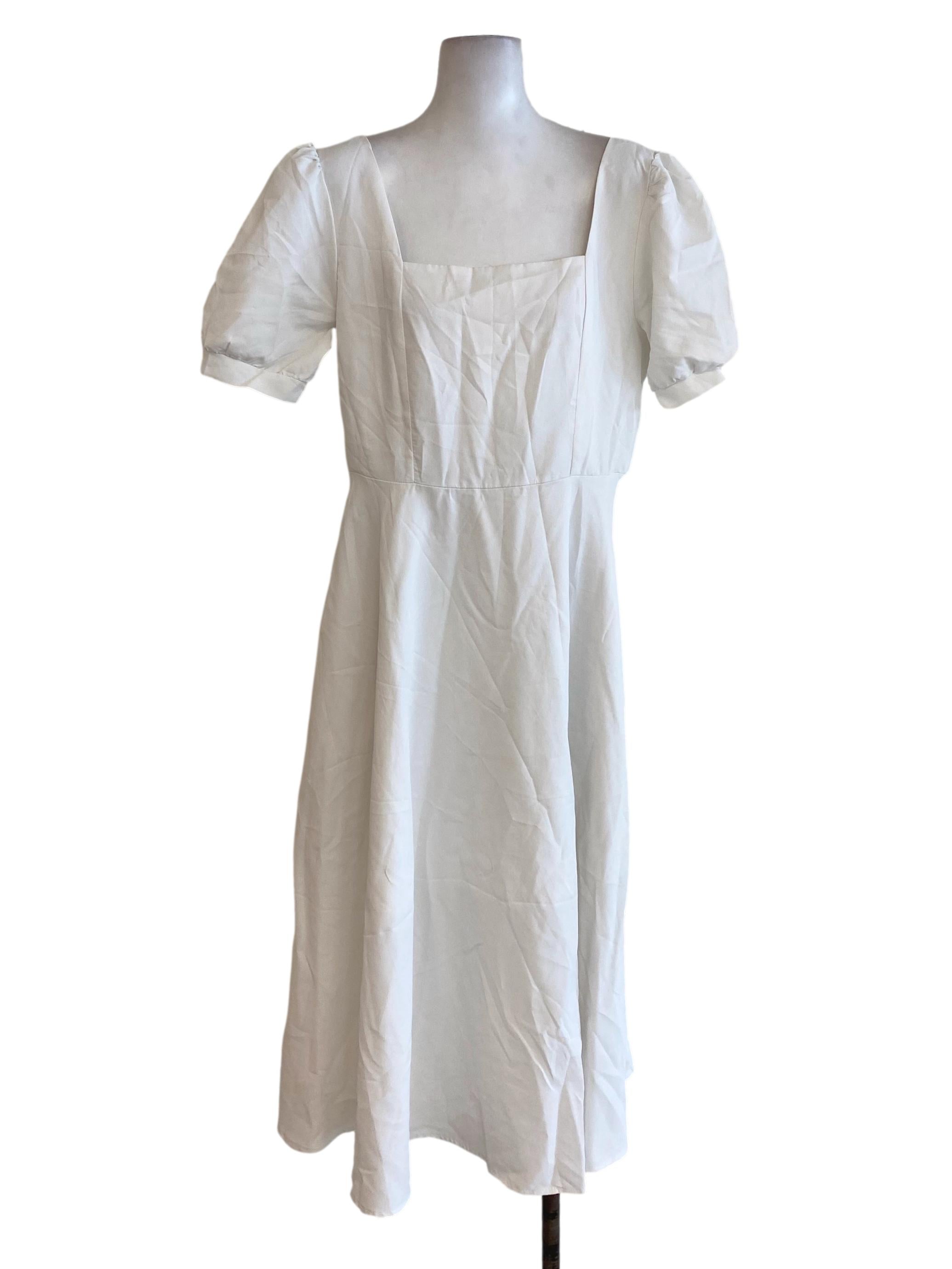 White Empire Dress