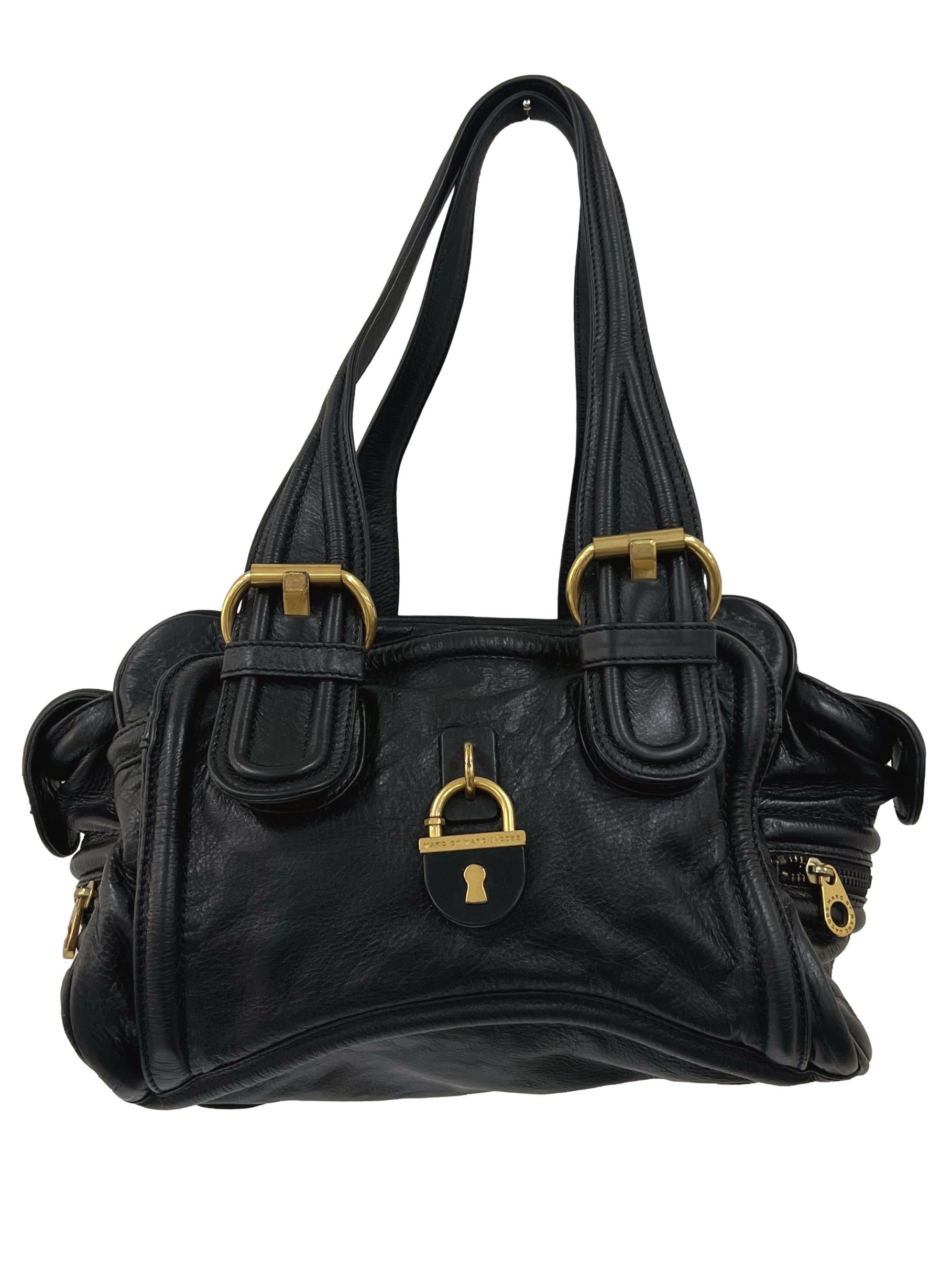Black Bombay Satchel