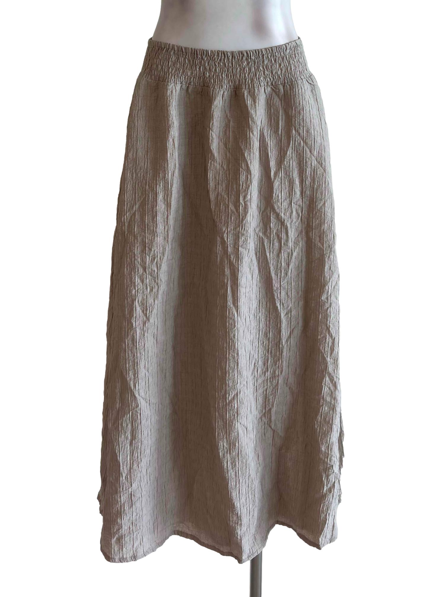 Tortilla Brown Textured Skirt