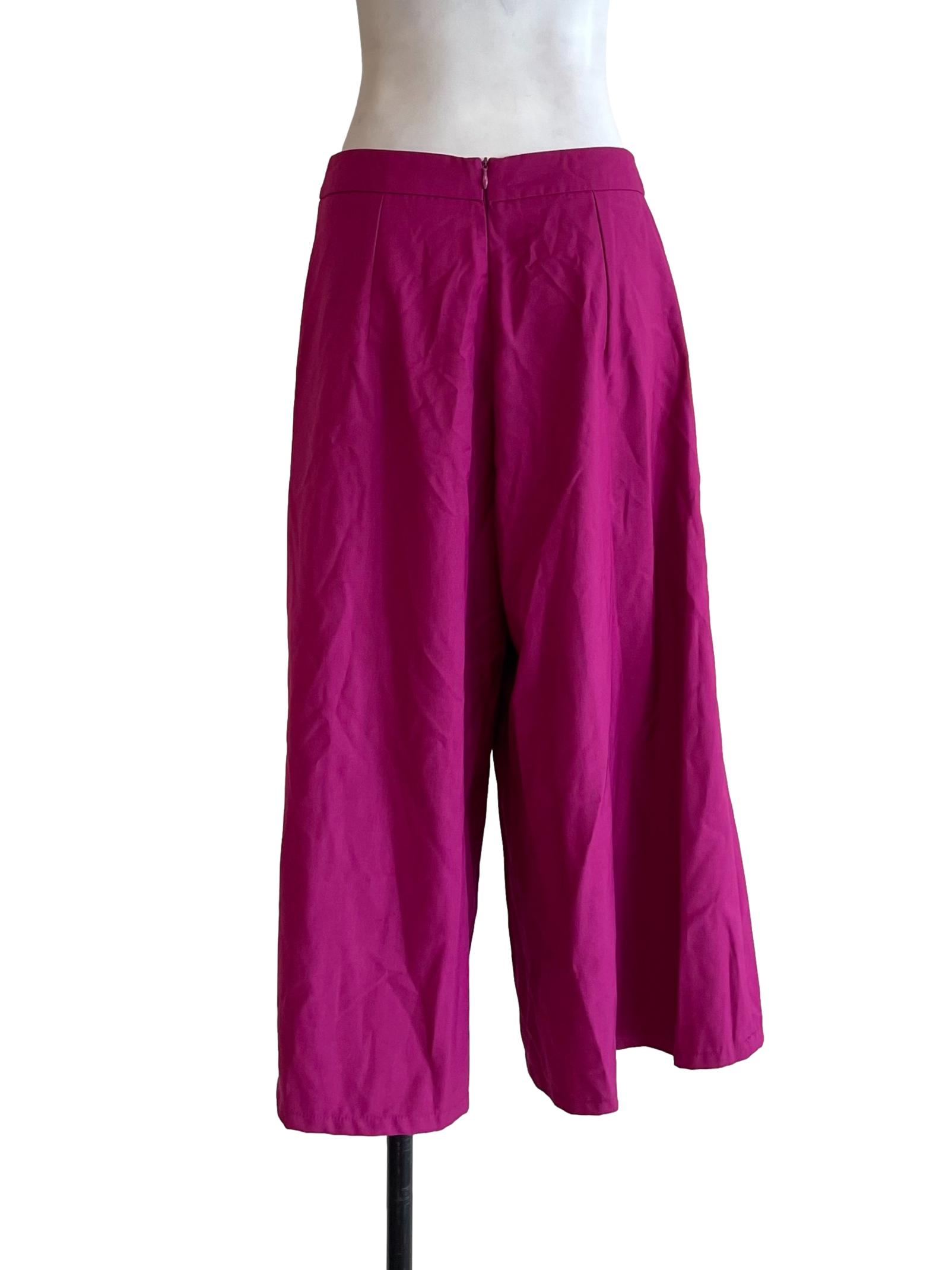 Magenta Basic Culottes