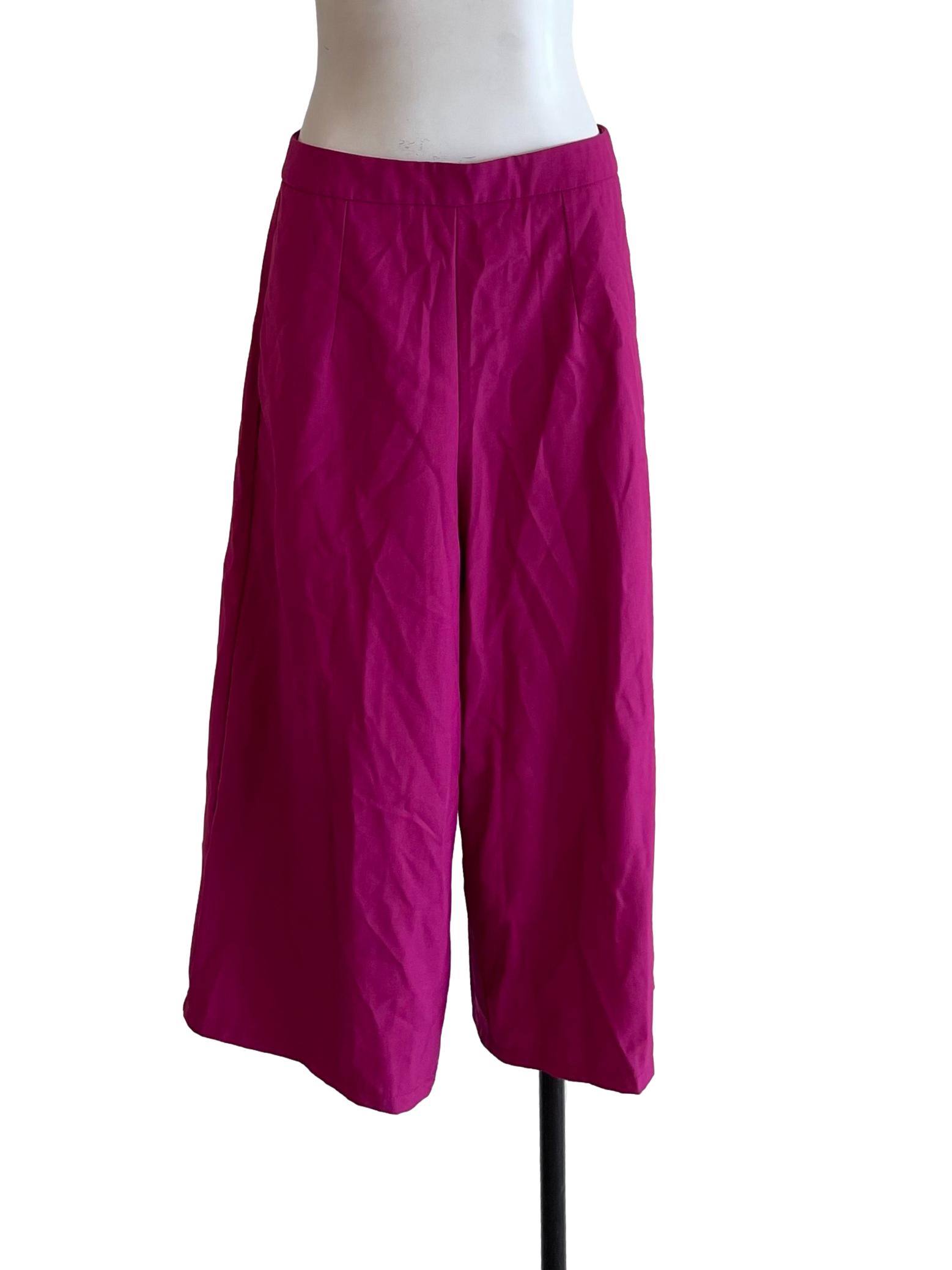 Magenta Basic Culottes
