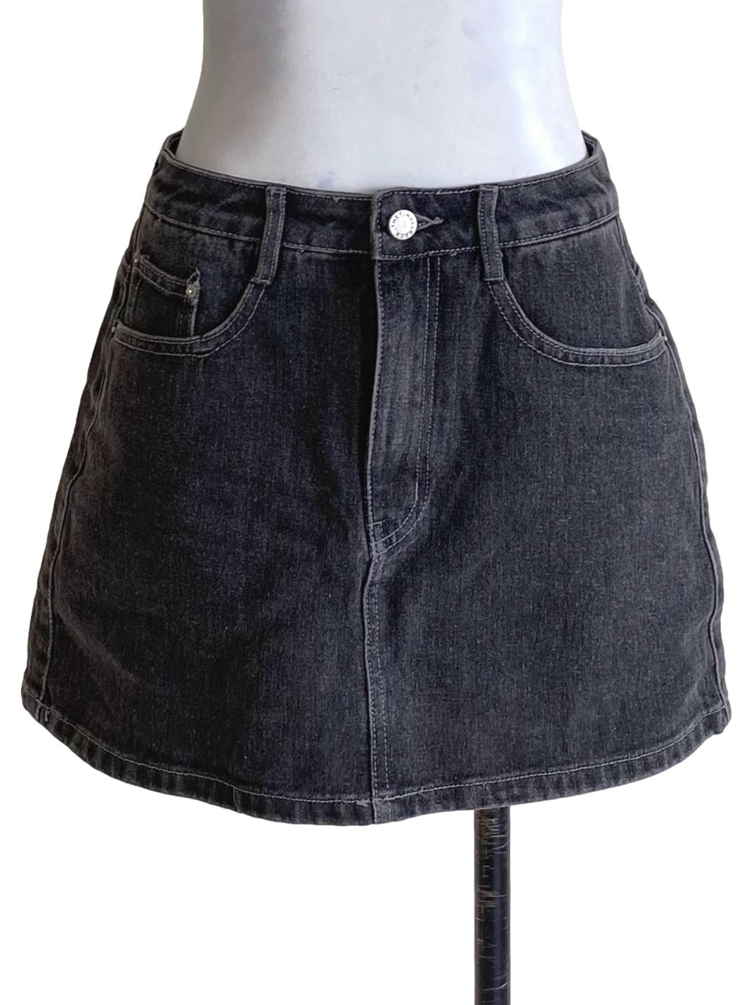 Charcoal Denim Black Skorts TTR