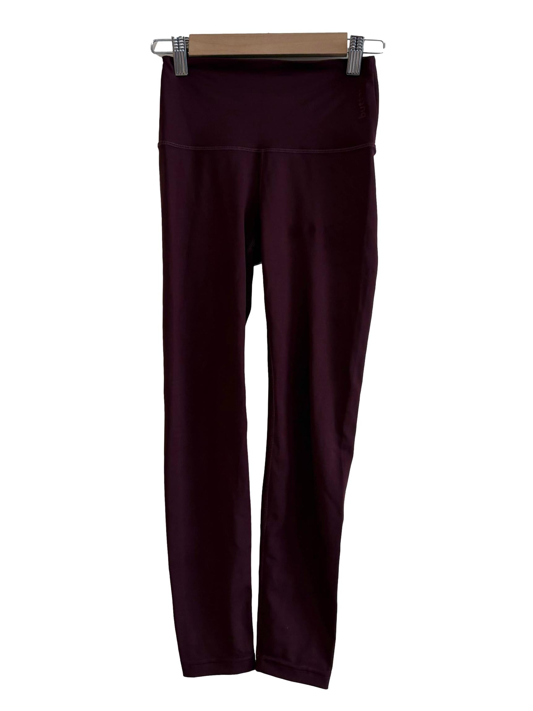 Boysenberry Purple Stitch Pattern Tights