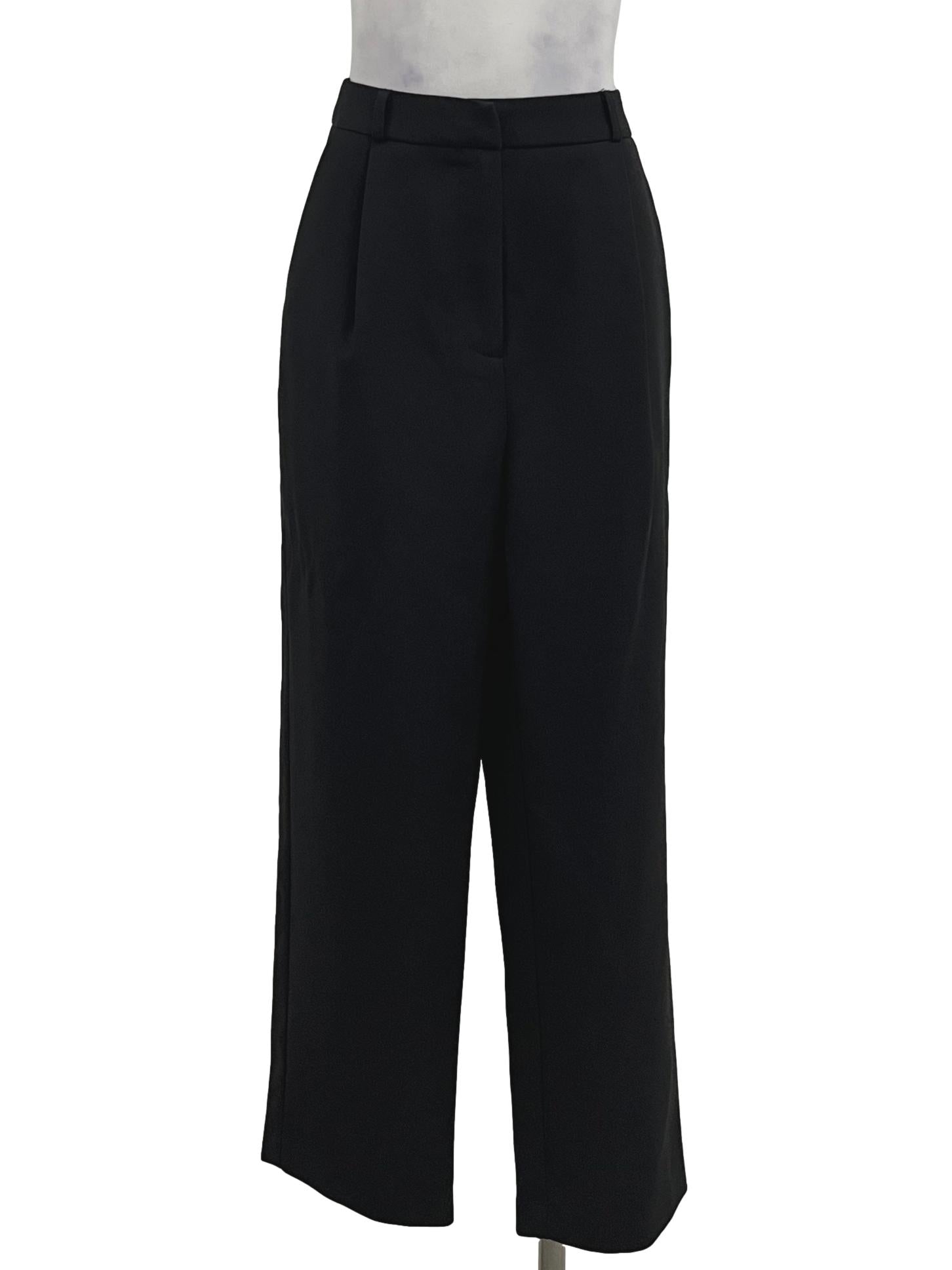 Basic Black Gaucho Pants OSN