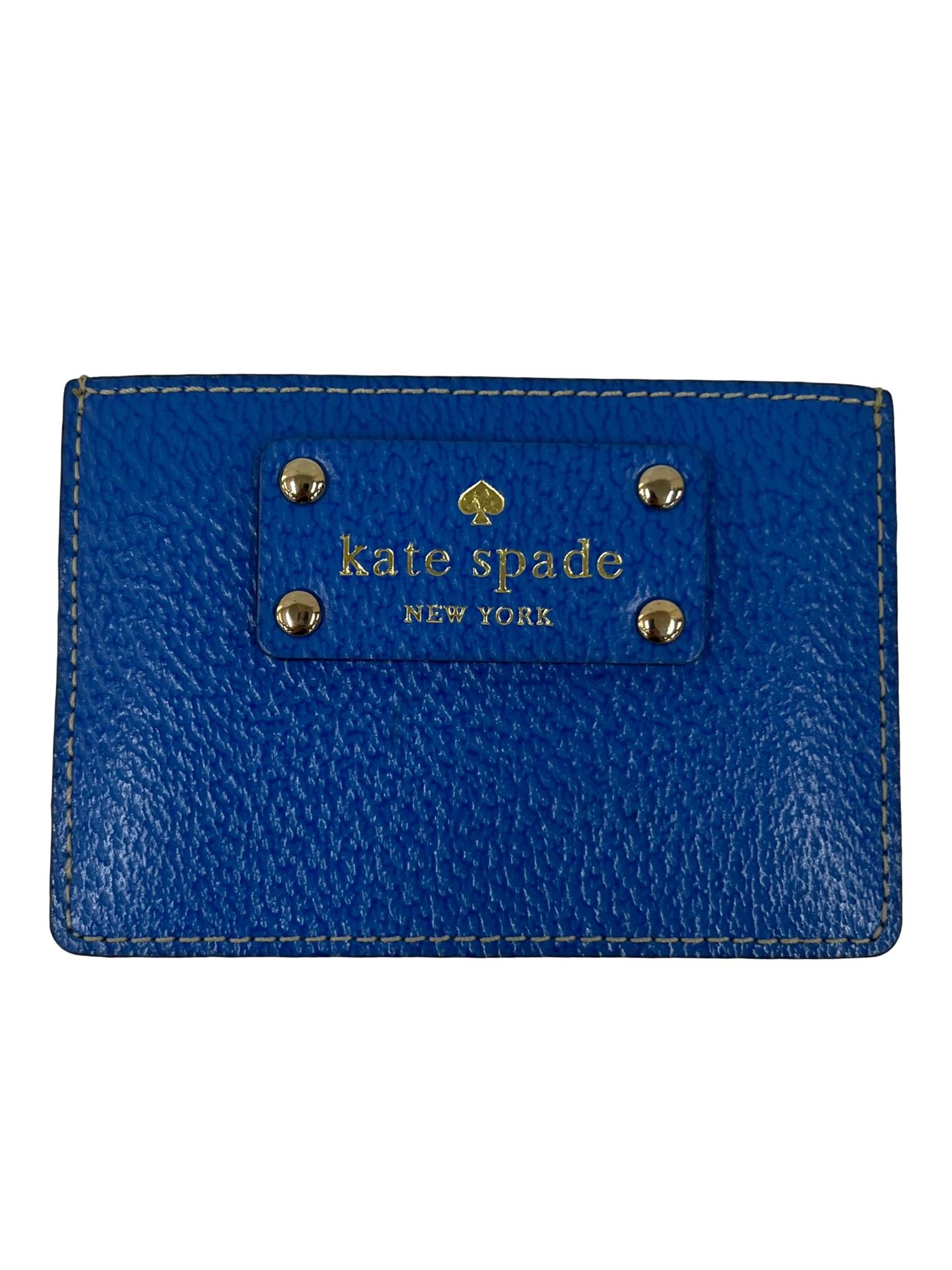 Blue And Nude Wellesley Graham Leather Card Case